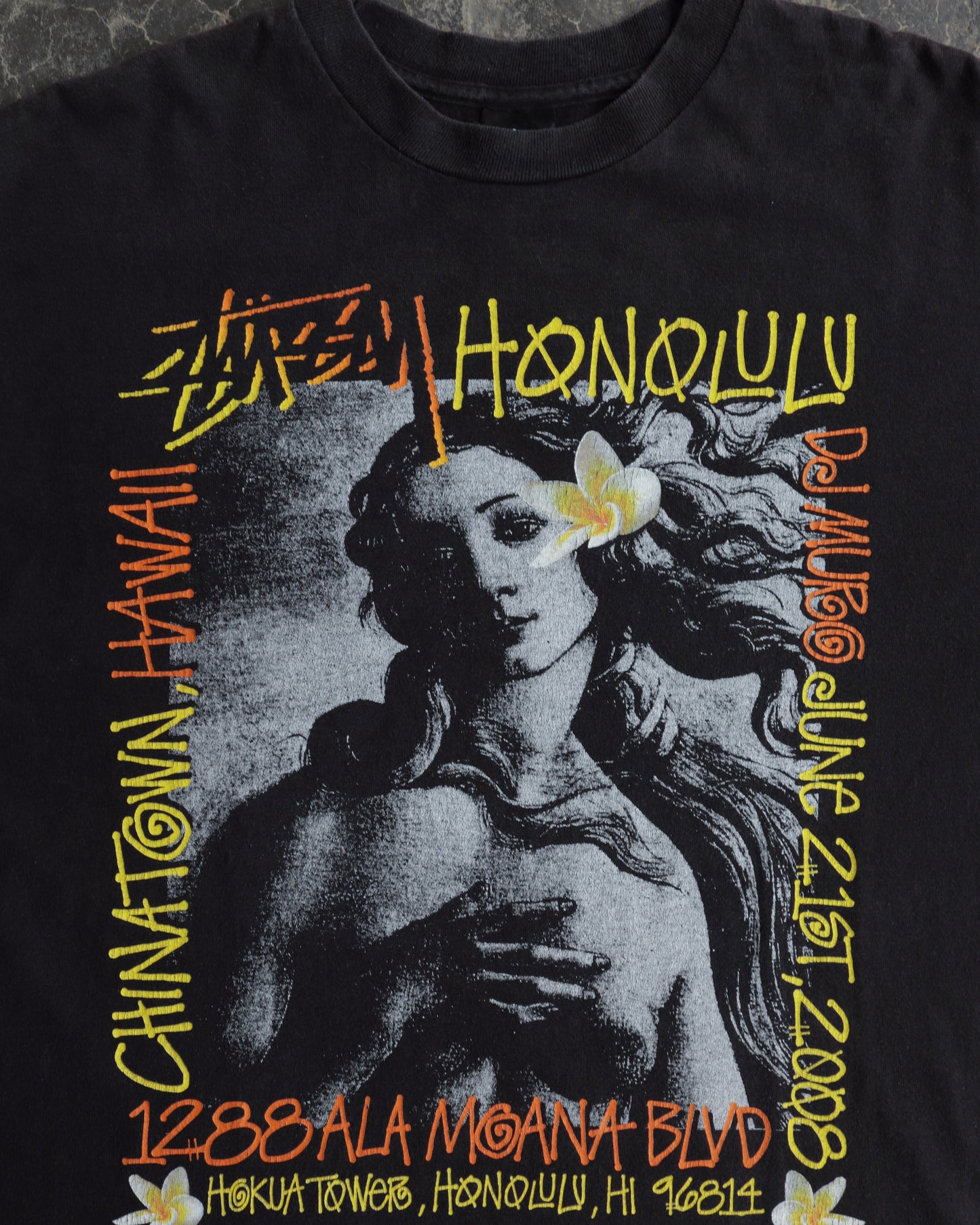 00s Stussy Birth Of Venus Honolulu Tee - L