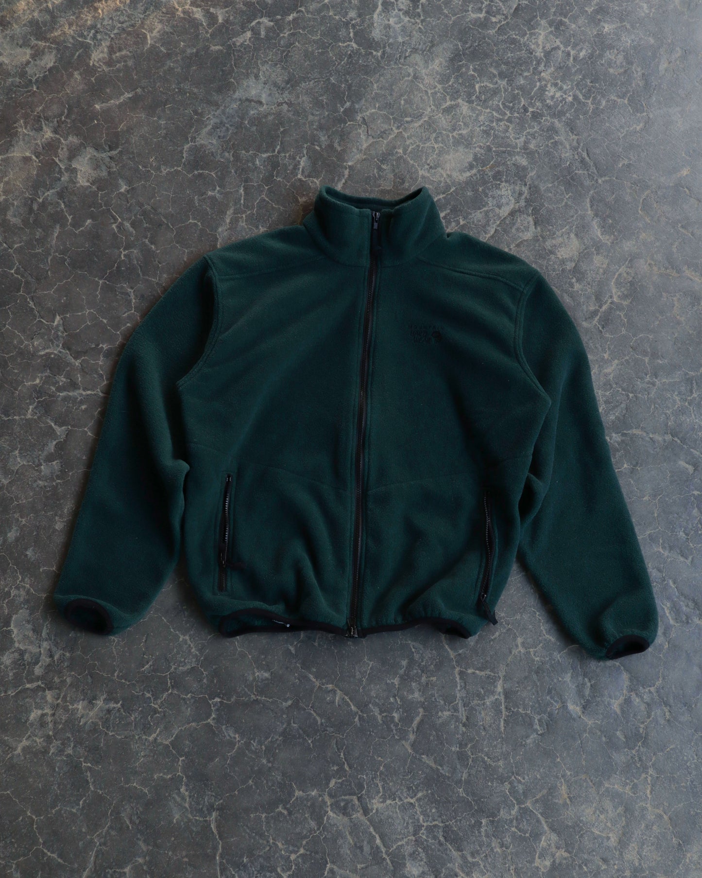 00s Mountain Hardwear Dark Green Fleece Full Zip Sweatshirt - M