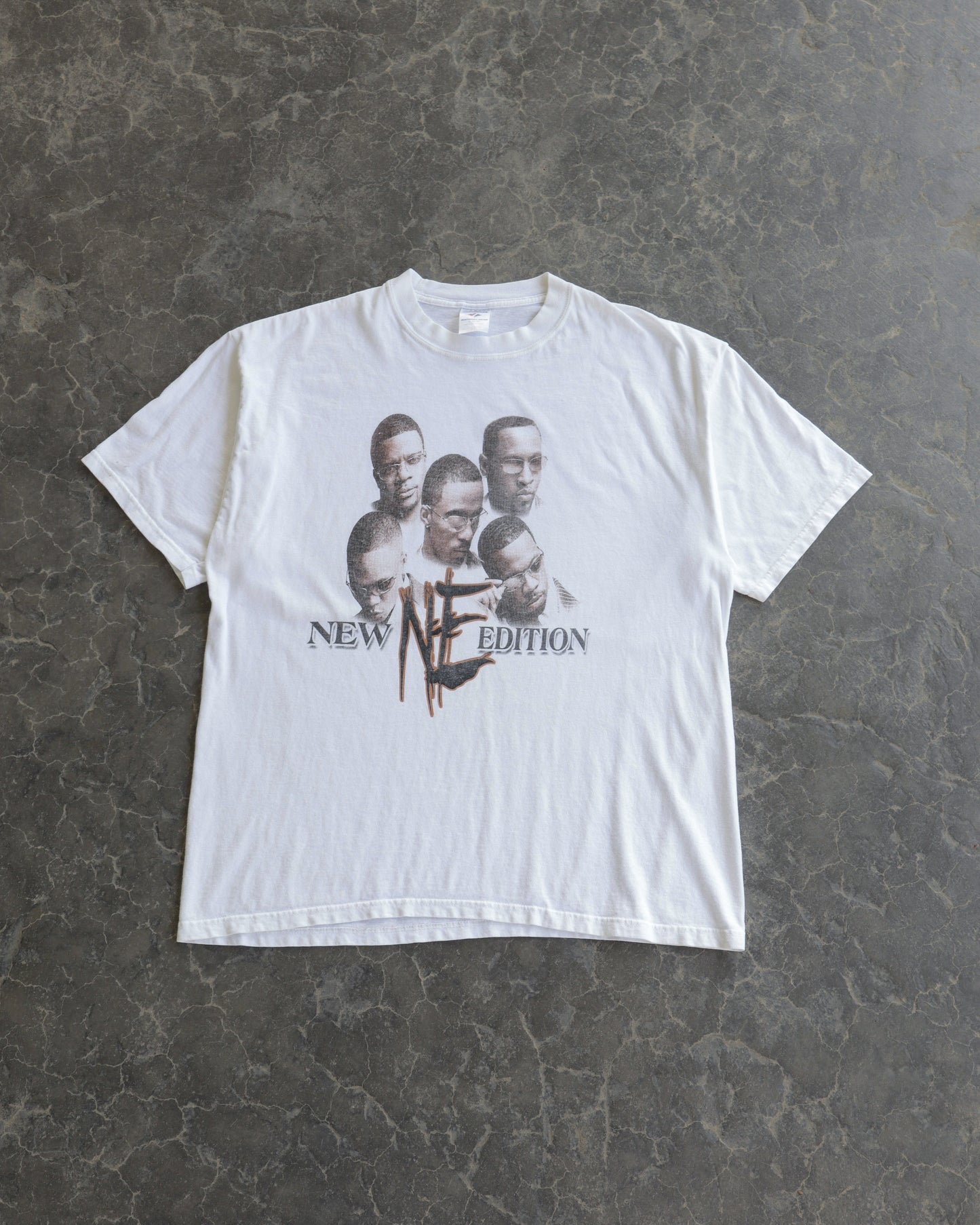 90s New Edition, Brian McKnight, Raheem White Tee - XL