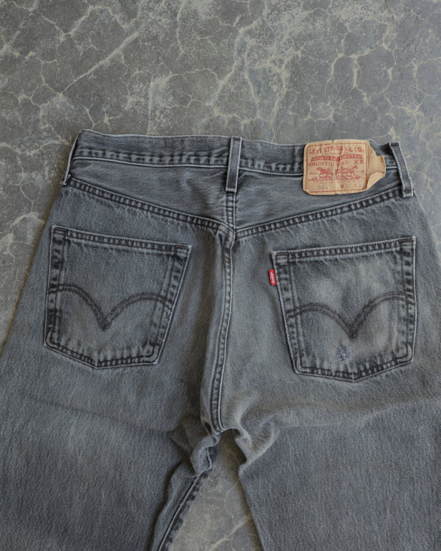 00s Levis 501 Faded Gray Denim Pants - 32 x 34