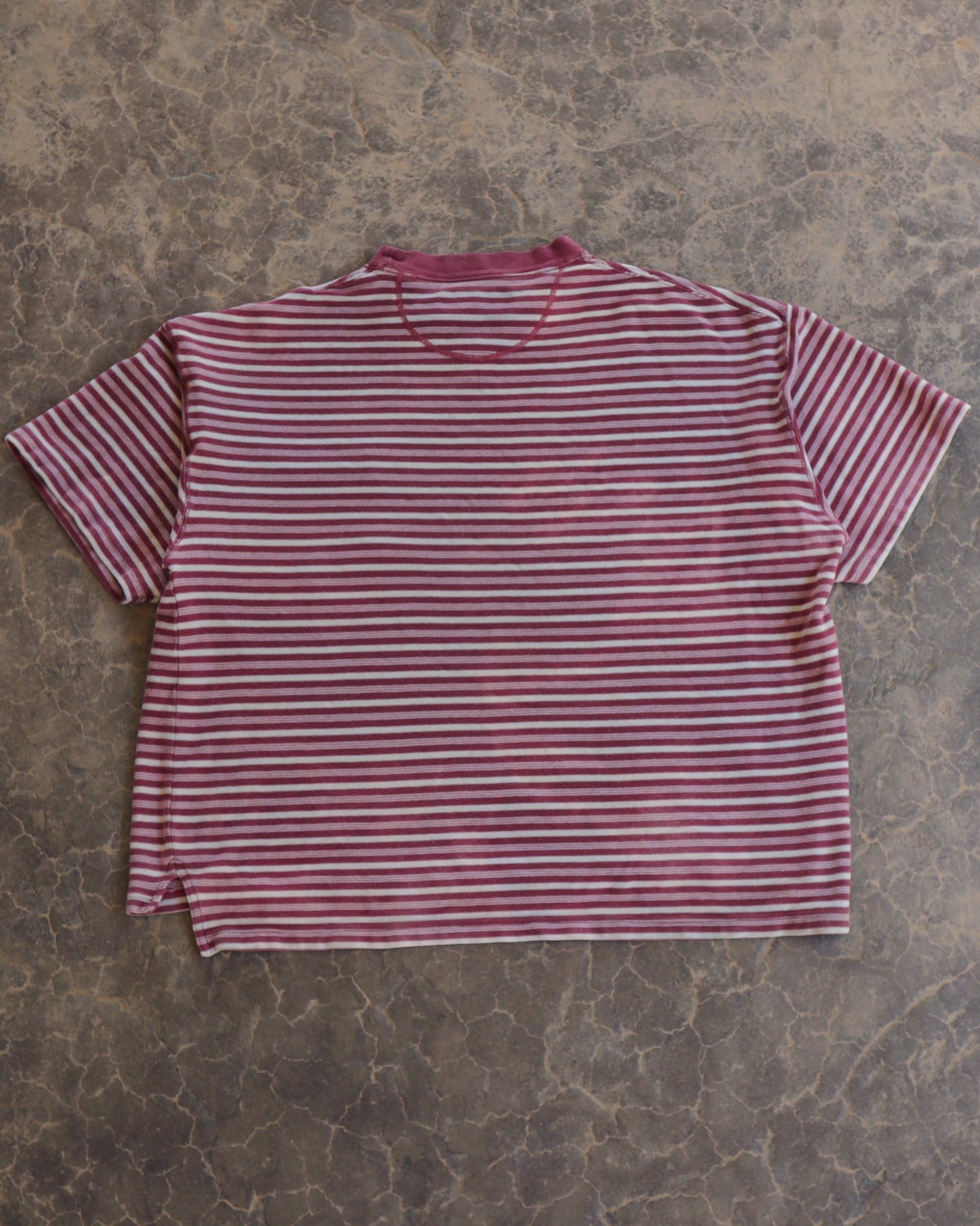 00s Lee Sport Pocket Tee Stripe Boxy Fit Tee - XL