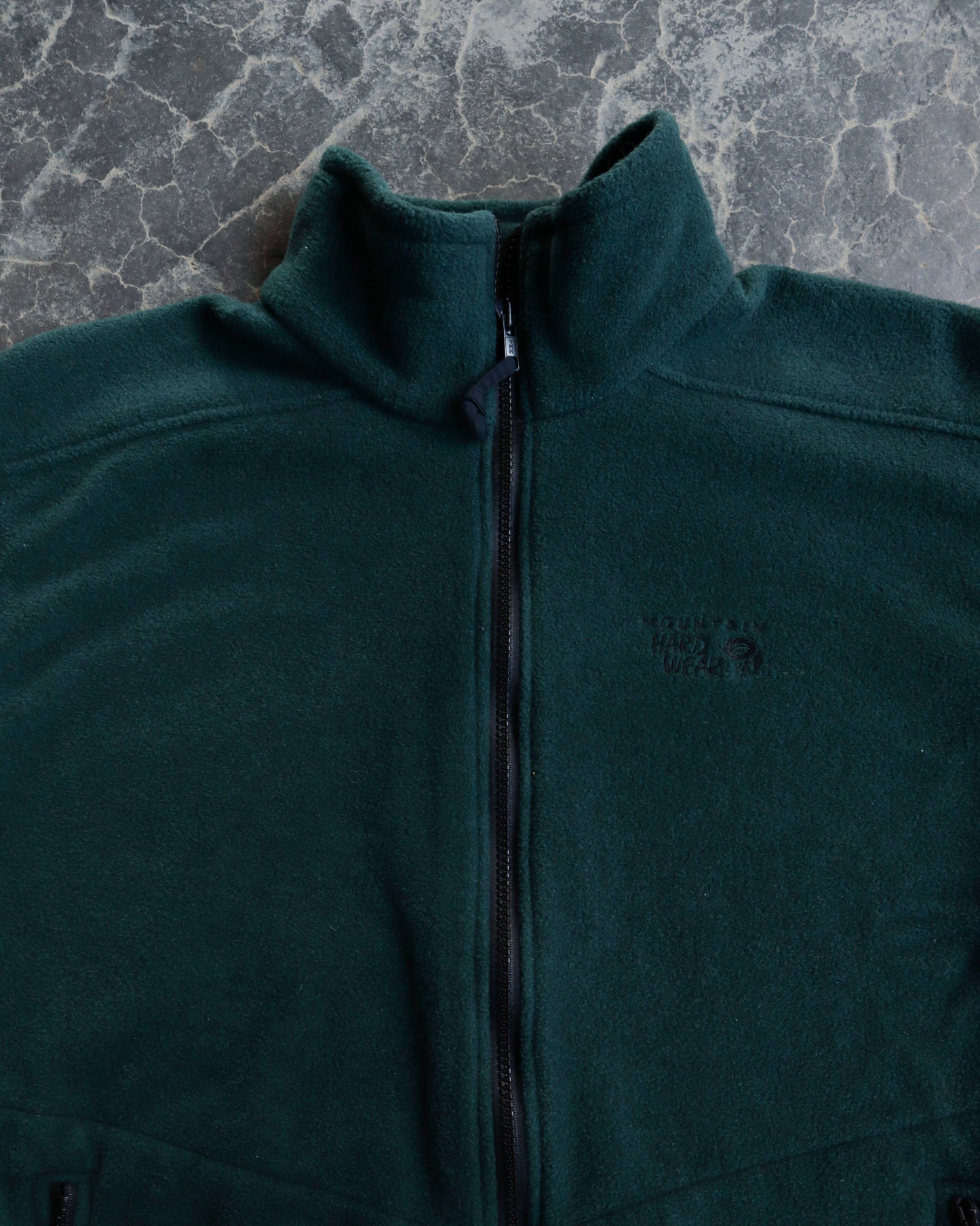 00s Mountain Hardwear Dark Green Fleece Full Zip Sweatshirt - M