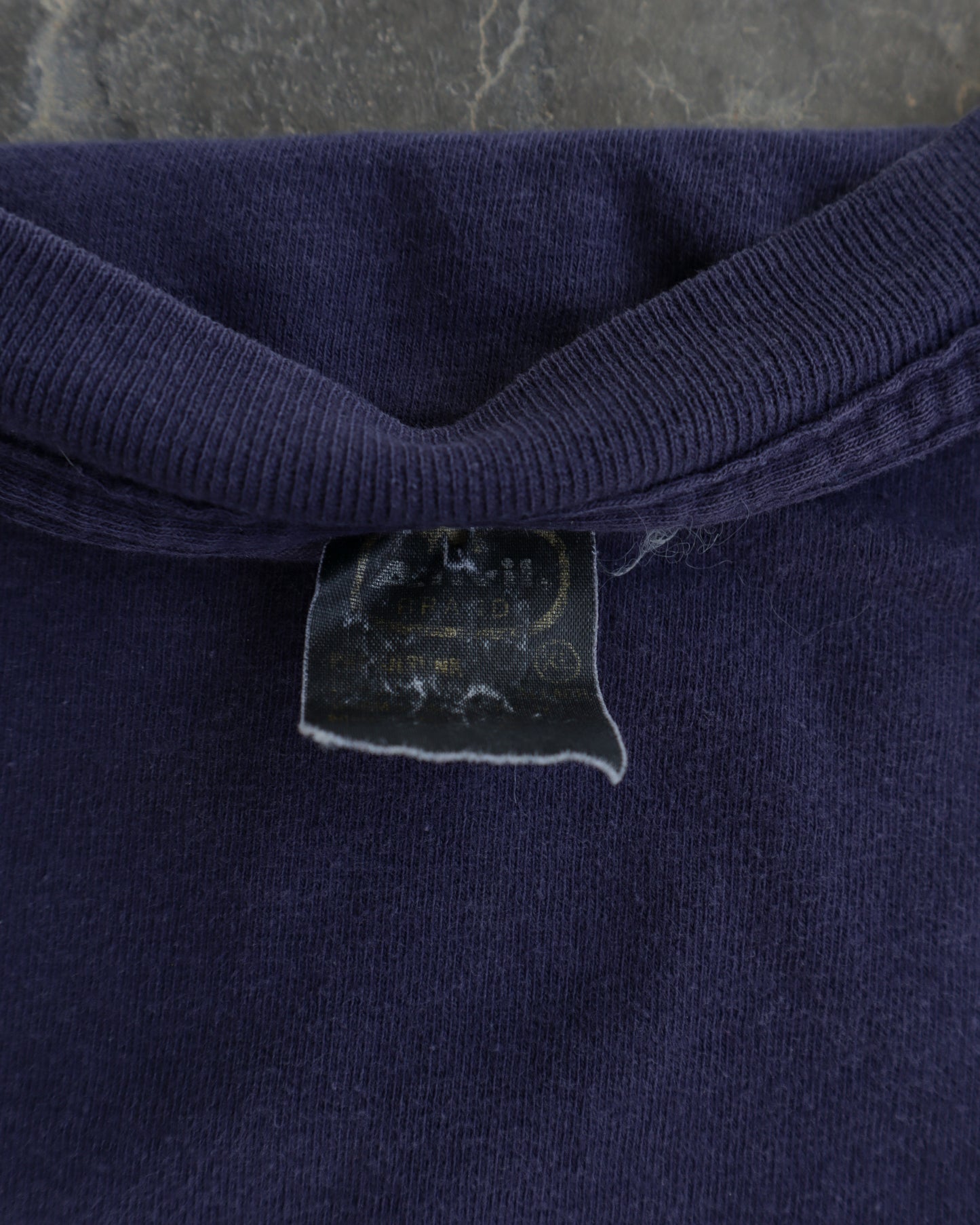 80s Pipe Dragon Navy Long Sleeve Pocket Tee - M
