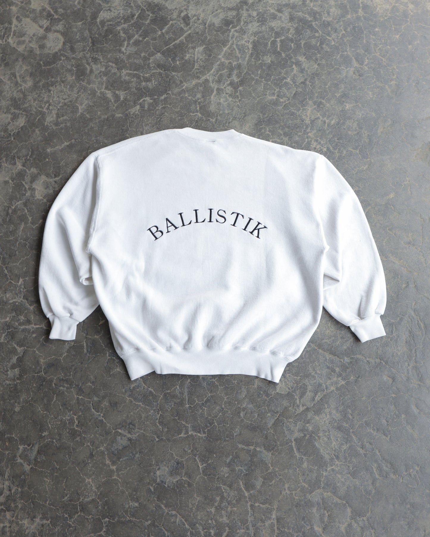 90s Ballistik Russell Athletic White Crewneck Sweatshirt - XXL