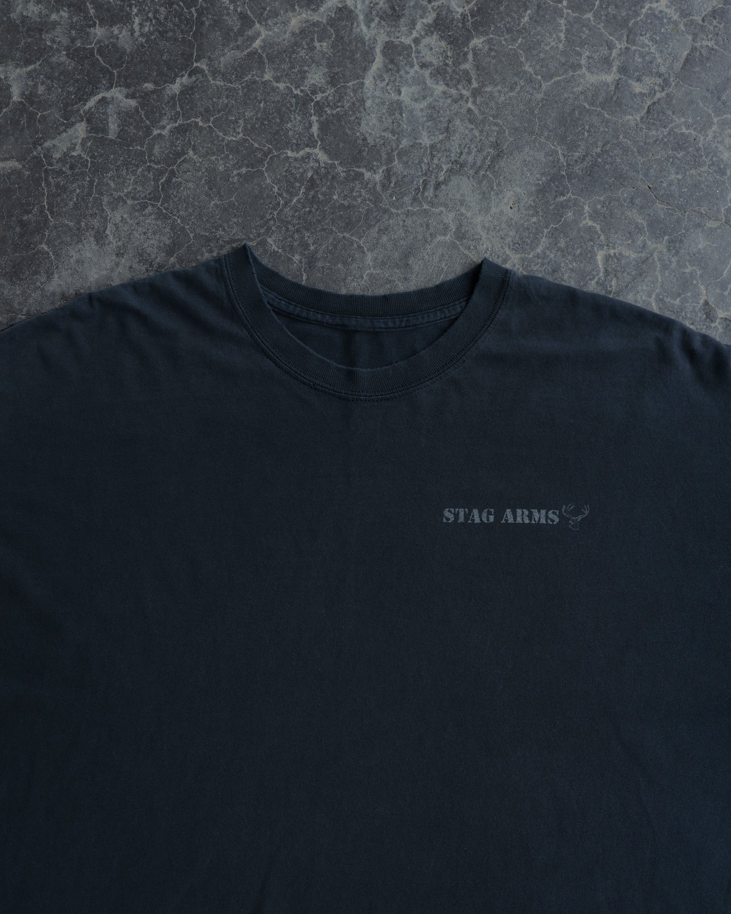 00s Stag Arms AR Faded Navy Tee - XL
