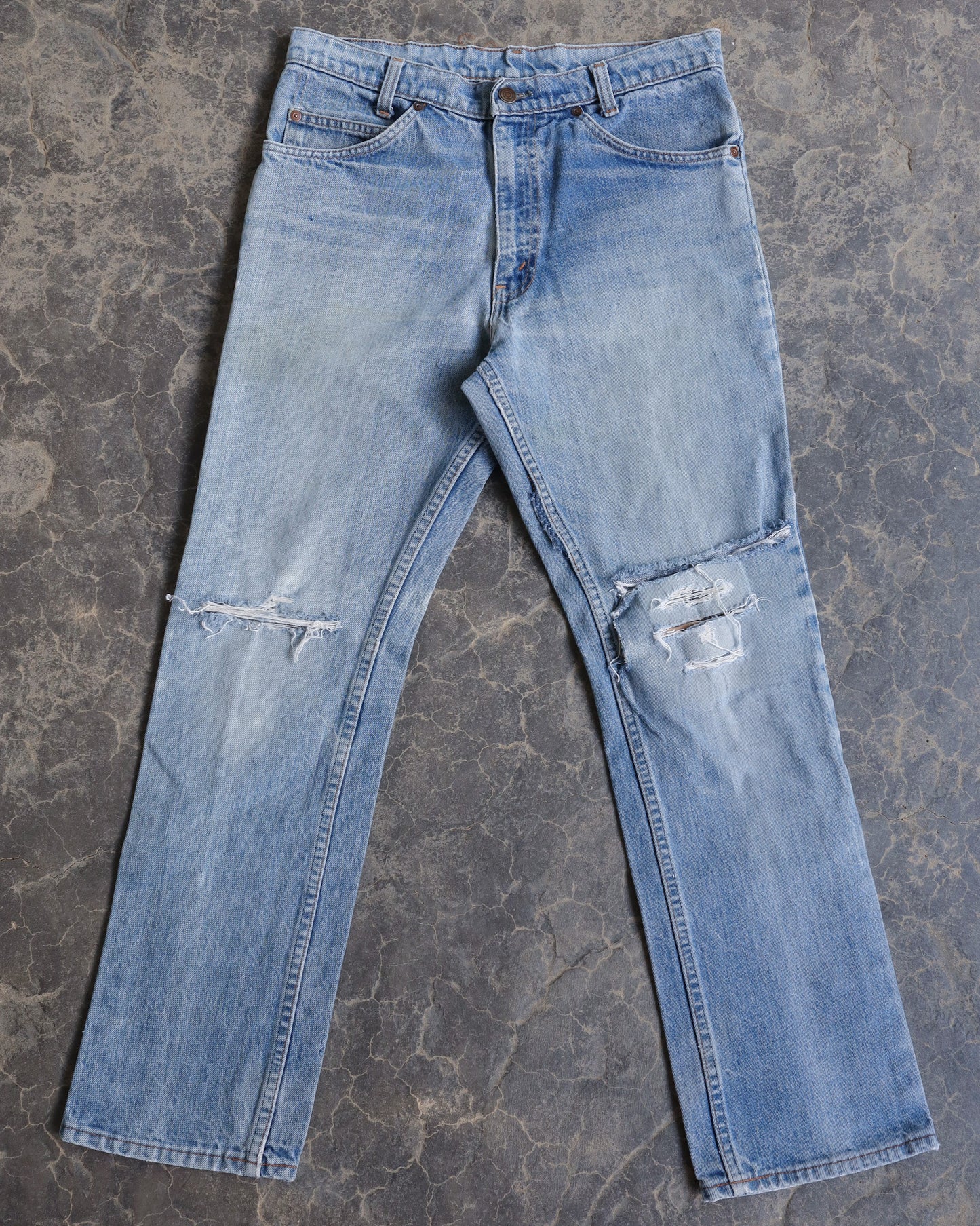 70s Light Wash Denim Pants - 34 x 29