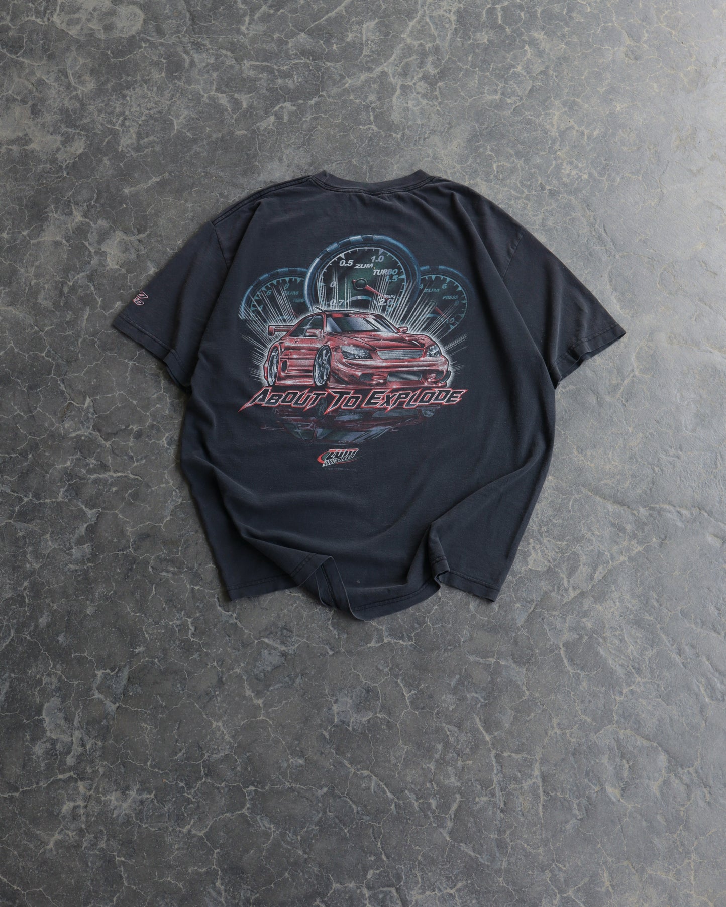 00s JDM ZUM Speed Faded Black Tee - XL