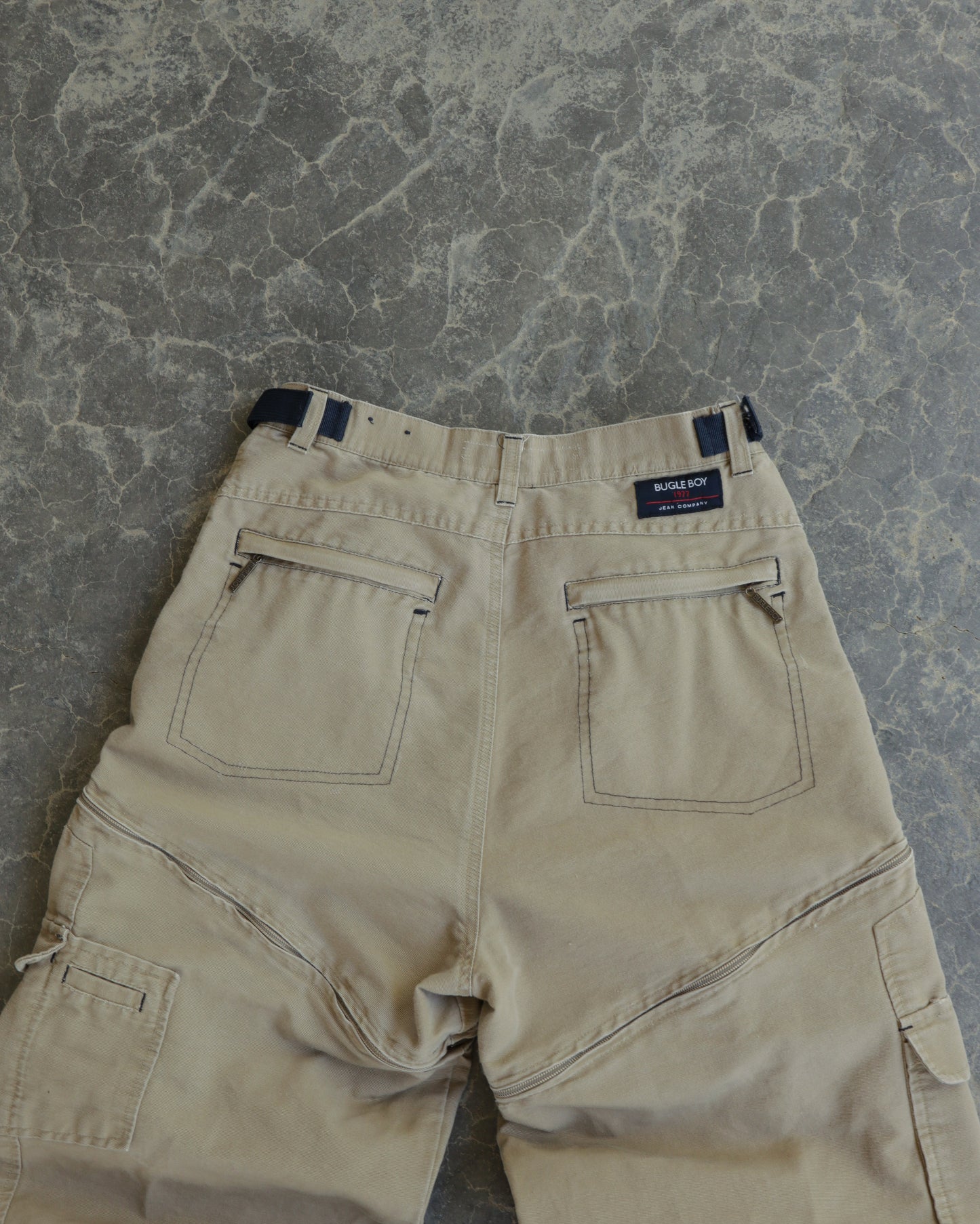 00s Bugle Boy Convertible Tan Pants - 32 x 30