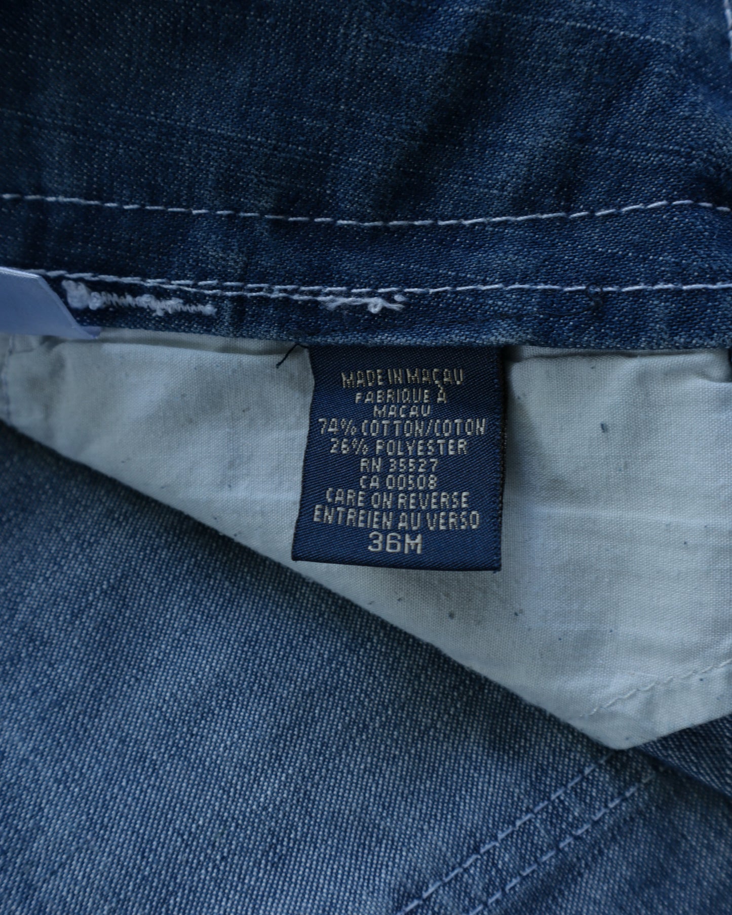 00s Girbaud Dark Canvas Pants - 36 x 34