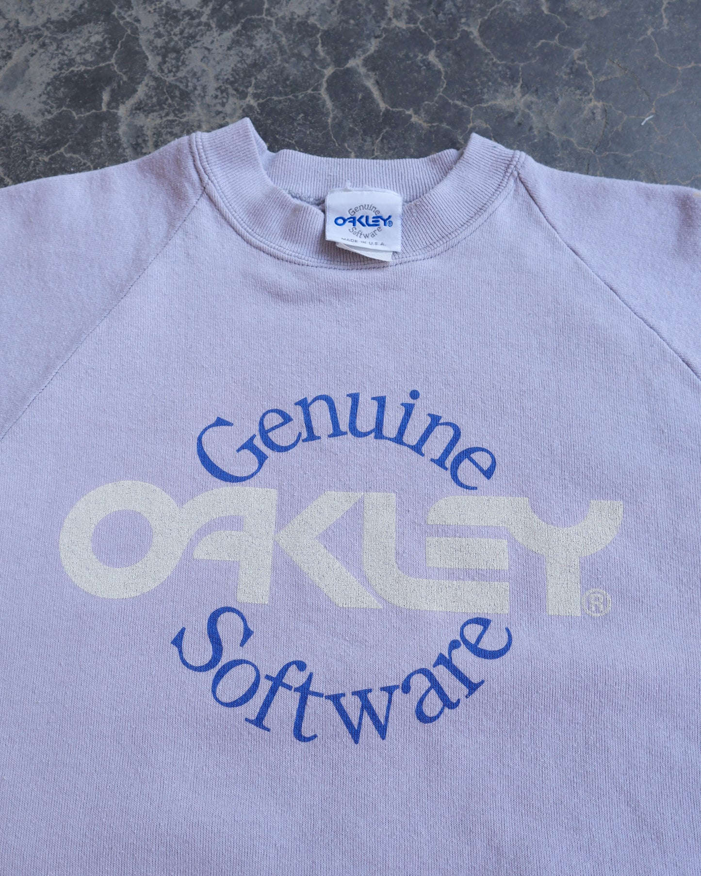 90s Oakley Software Light Pink Crewneck - M/L