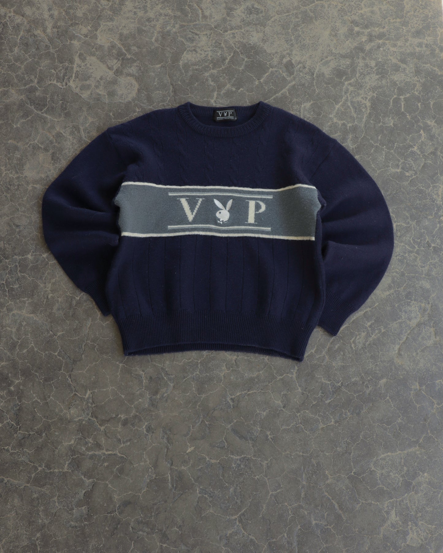 80s Playboy VIP Wool Sweater - L