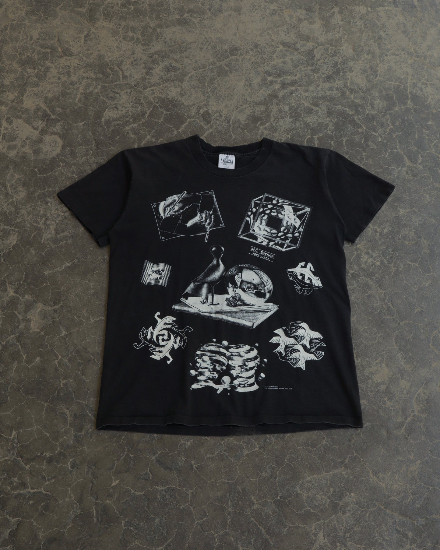 90s MC Escher AoP Tee - L