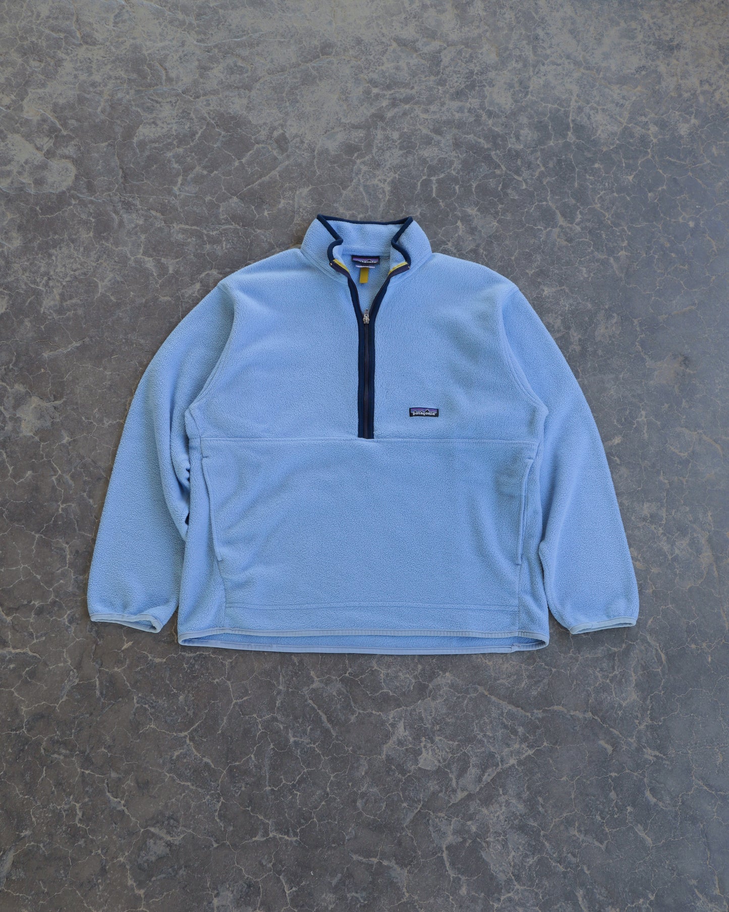 00s Patagonia Synchilla Half Zip Baby Blue Sweatshirt - L