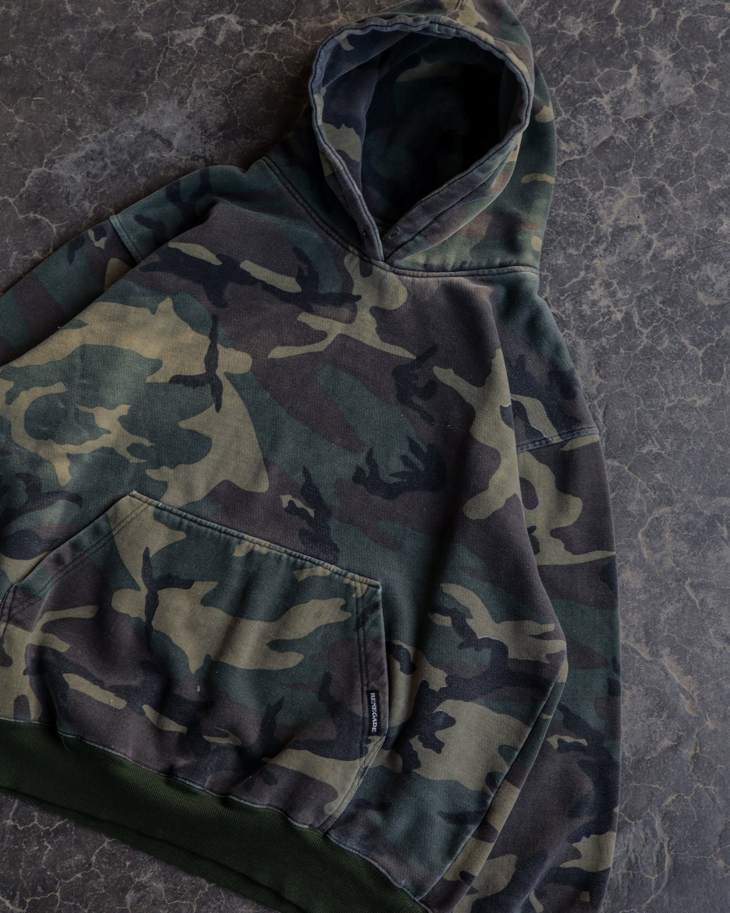 90s Renegade Camo Boxy Hoodie - XXL