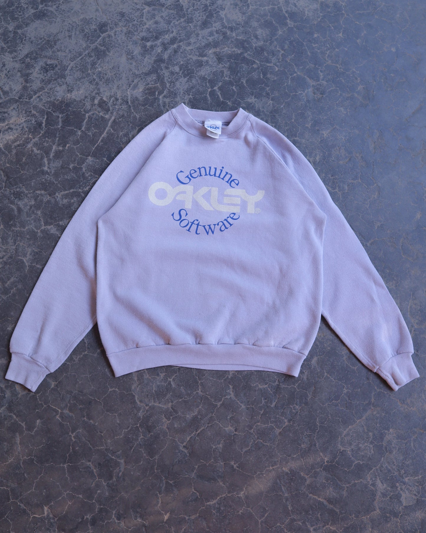 90s Oakley Software Light Pink Crewneck - M/L