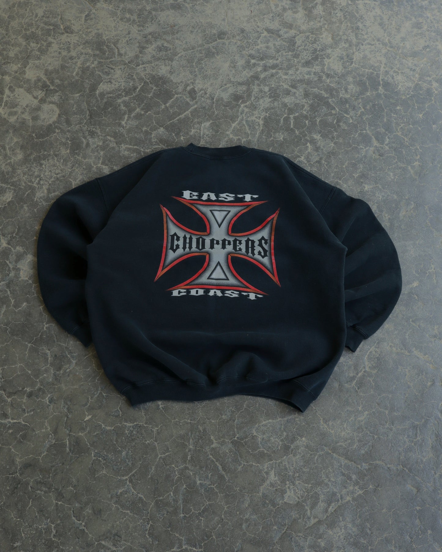 90s East Coast Choppers Black Crewneck - L / XL