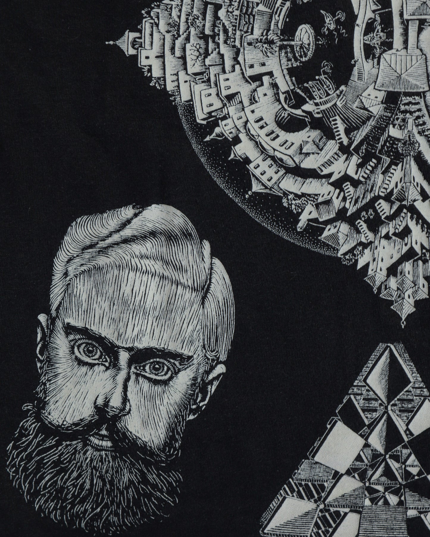 90s MC Escher AoP Tee - L