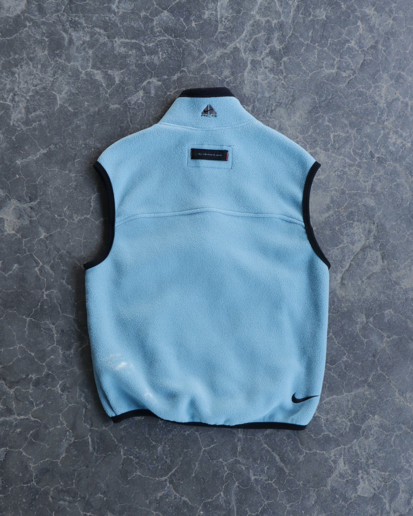 90s Nike ACG Light Blue Fleece Vest - S