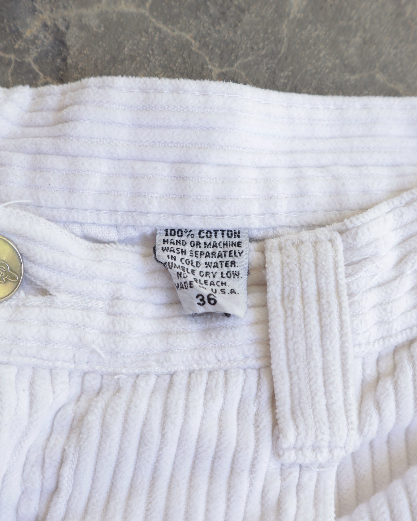 00s Garment Stage Corduroy Baggy Shorts - 36