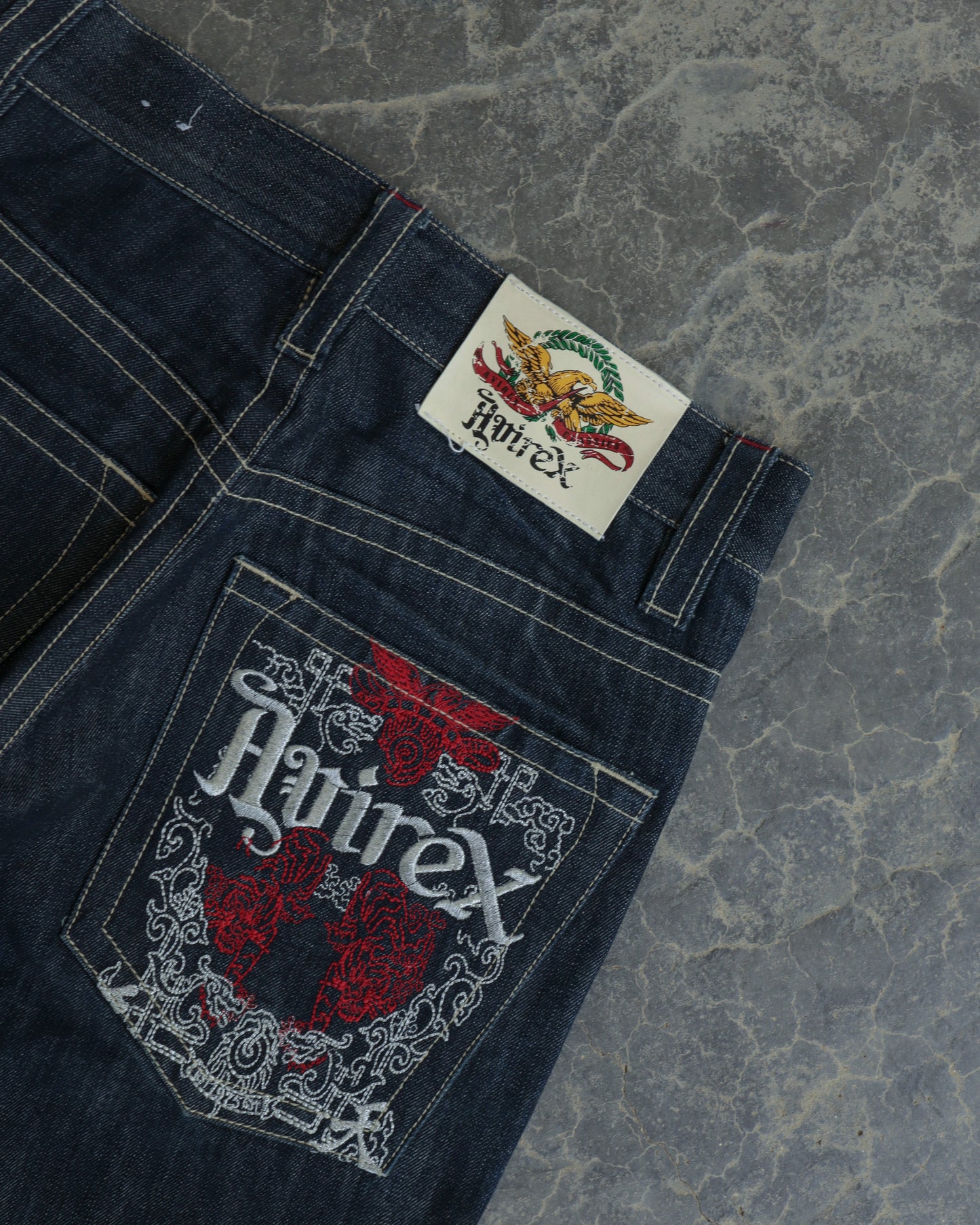 00s Avirex Dark Wash Denim Jeans - 30 x 32