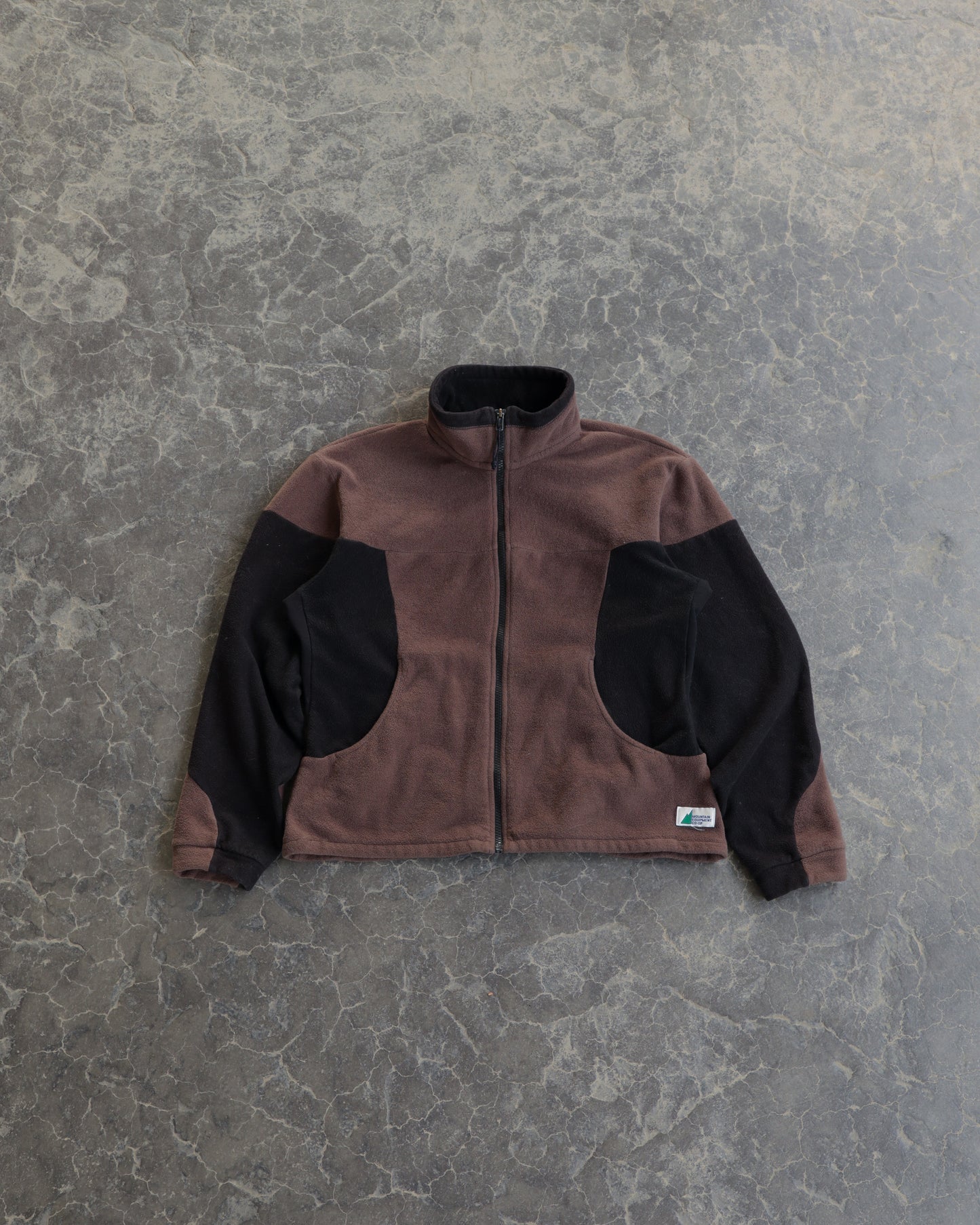 90s Mountain Equiment Co Brown Fleece Full Zip Sweatshirt -L