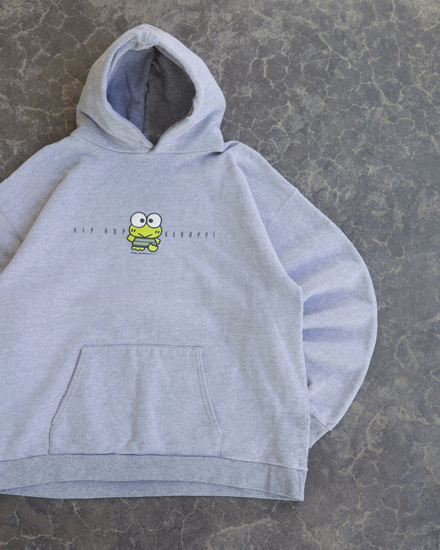 90s Sanrio Keroppi Hip Hop Grey Crewneck - M/L