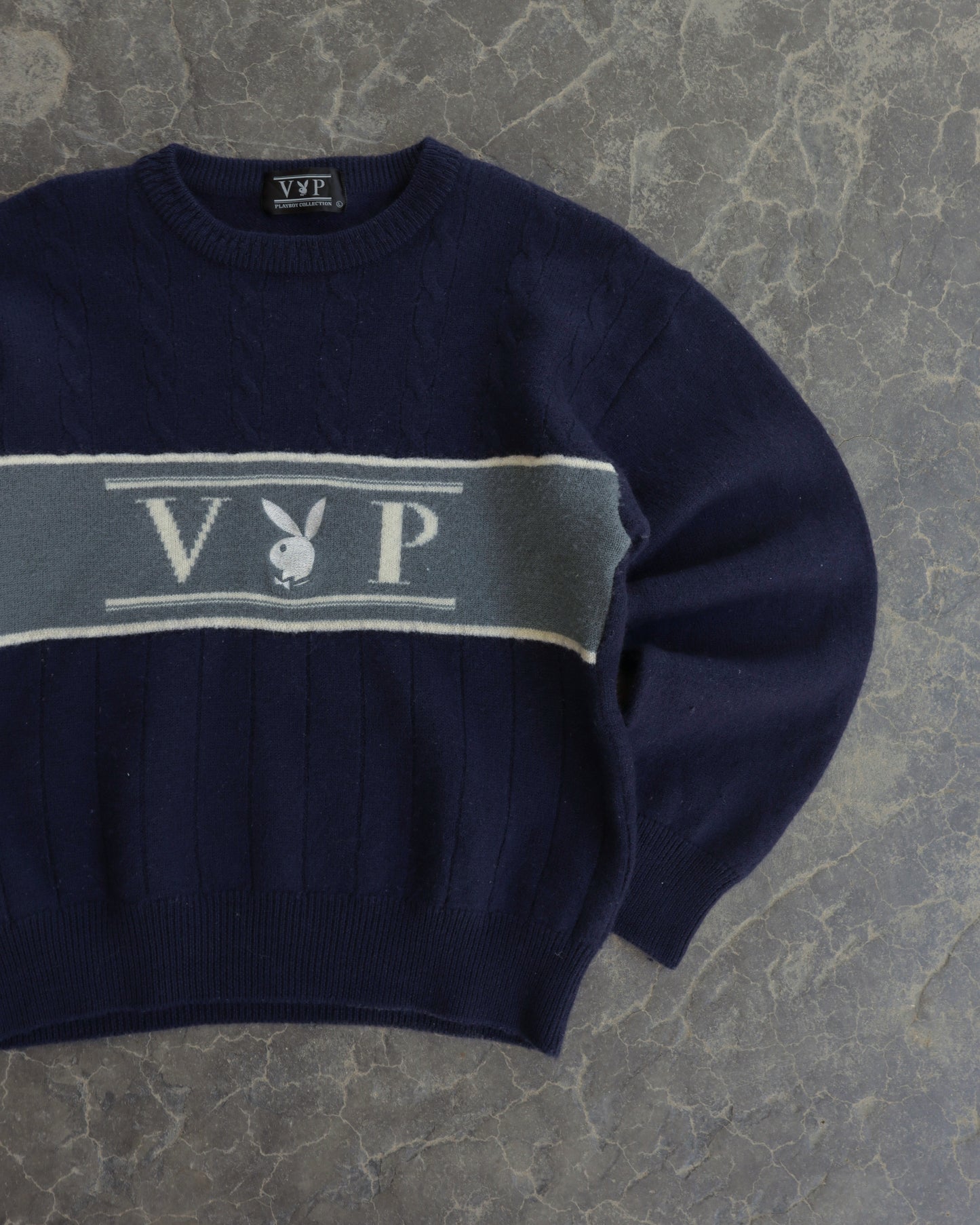 80s Playboy VIP Wool Sweater - L