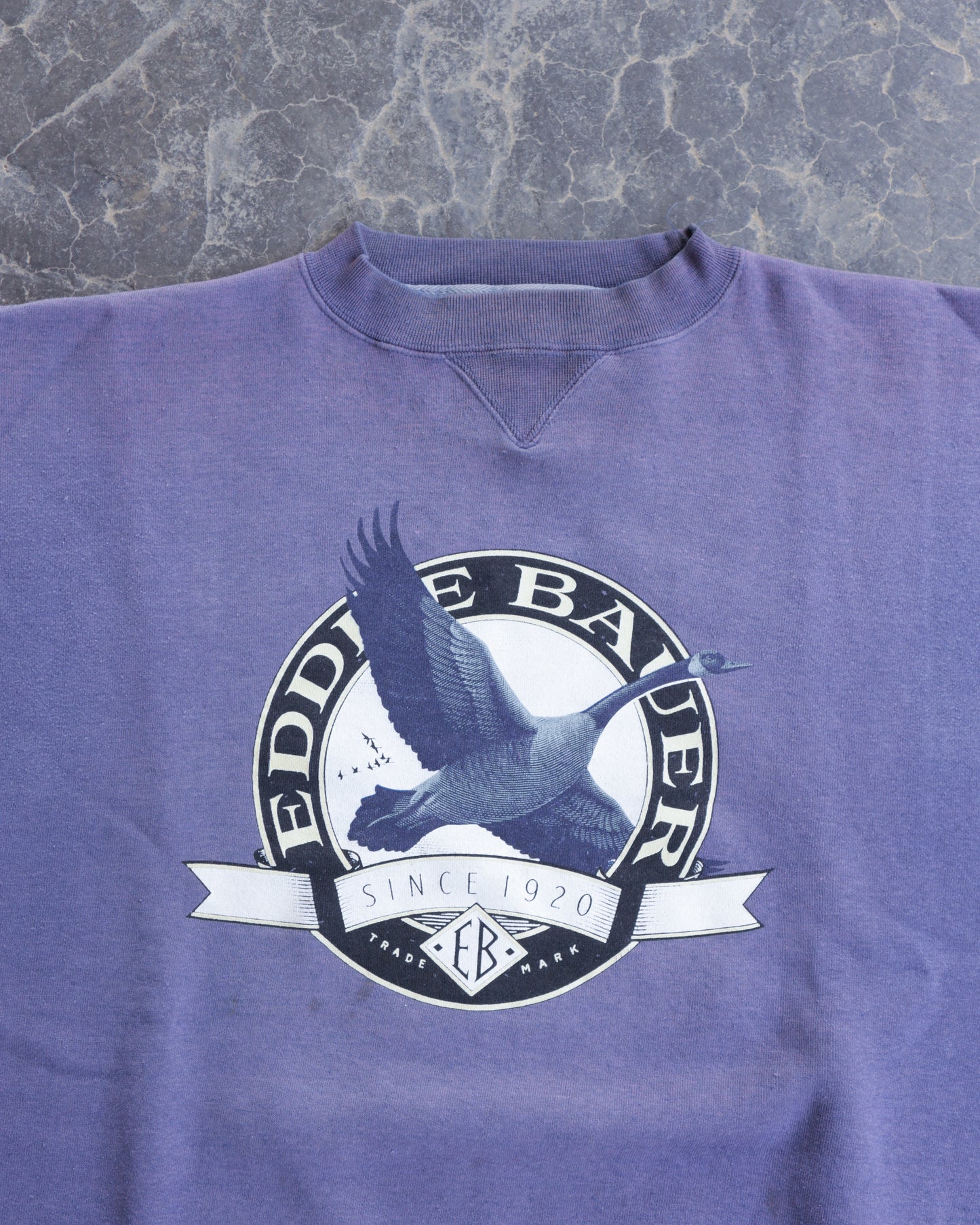 90s Eddie Bauer Goose Faded Purple Crewneck Sweatshirt - L