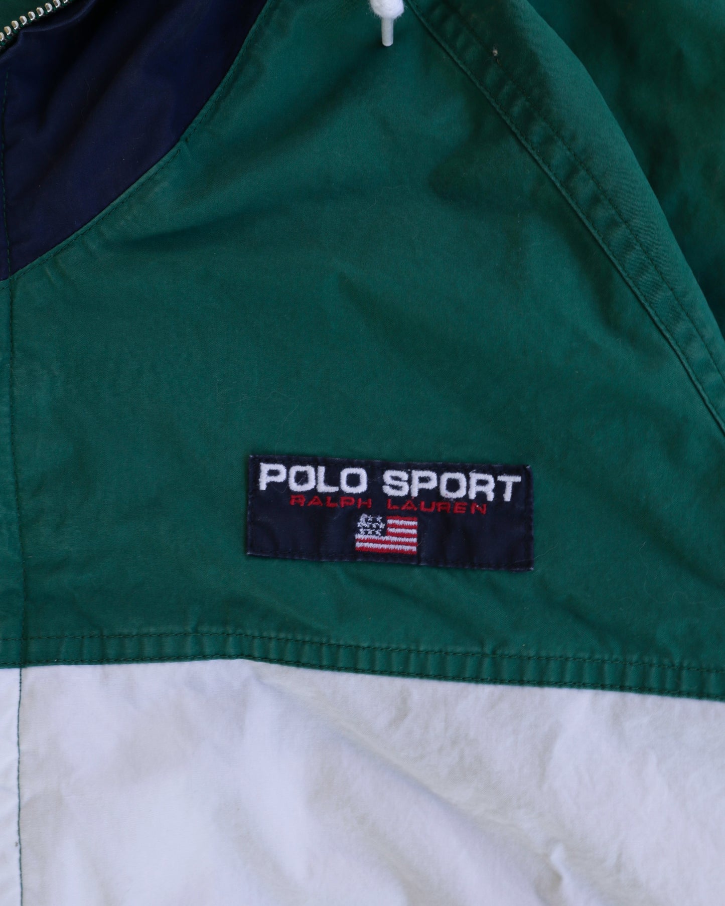 90s Polo Sport Windbreaker Hooded Jacket - M