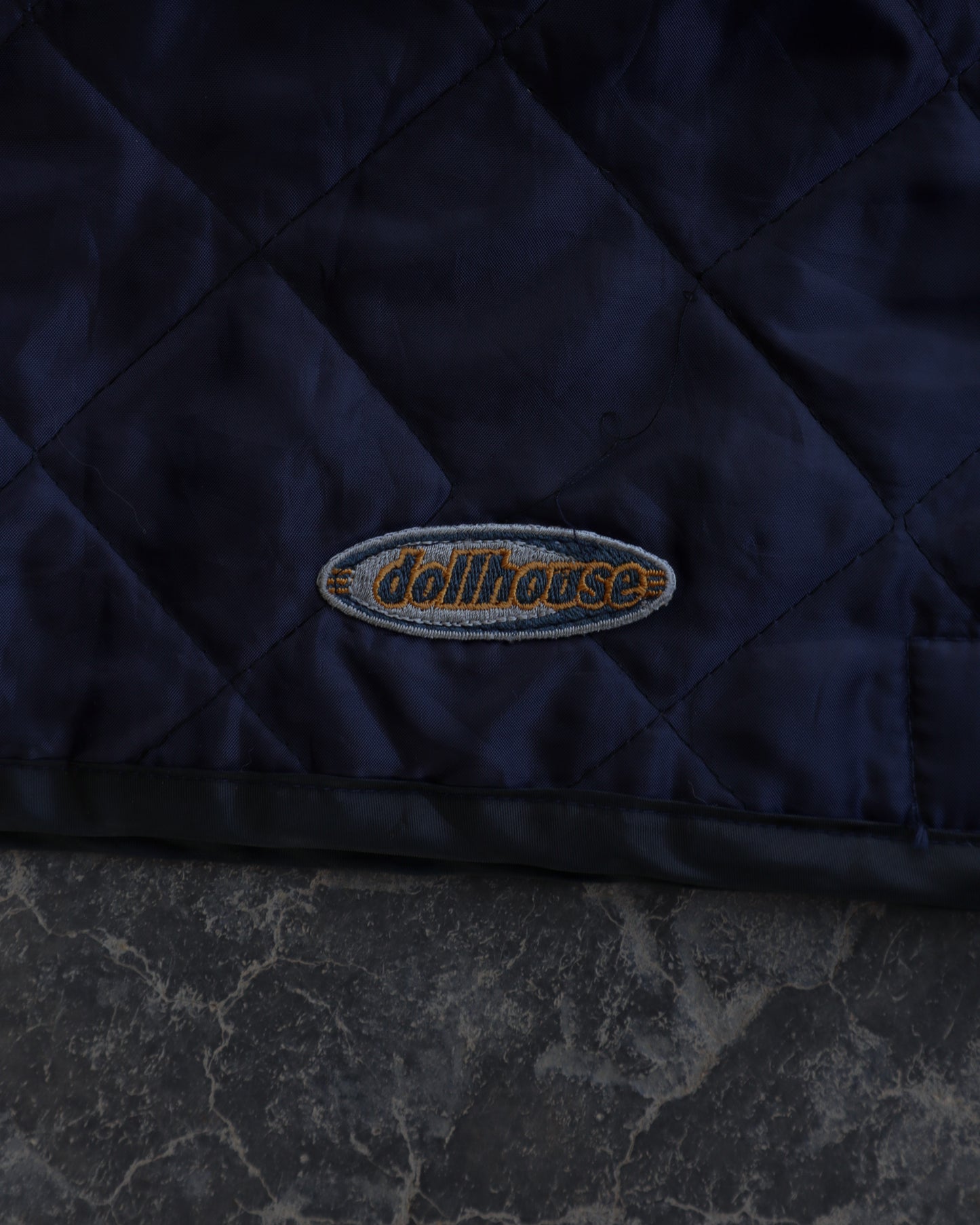 00s Dollhouse Quilted Navy Nylon Rave Pants - Women’s S/M