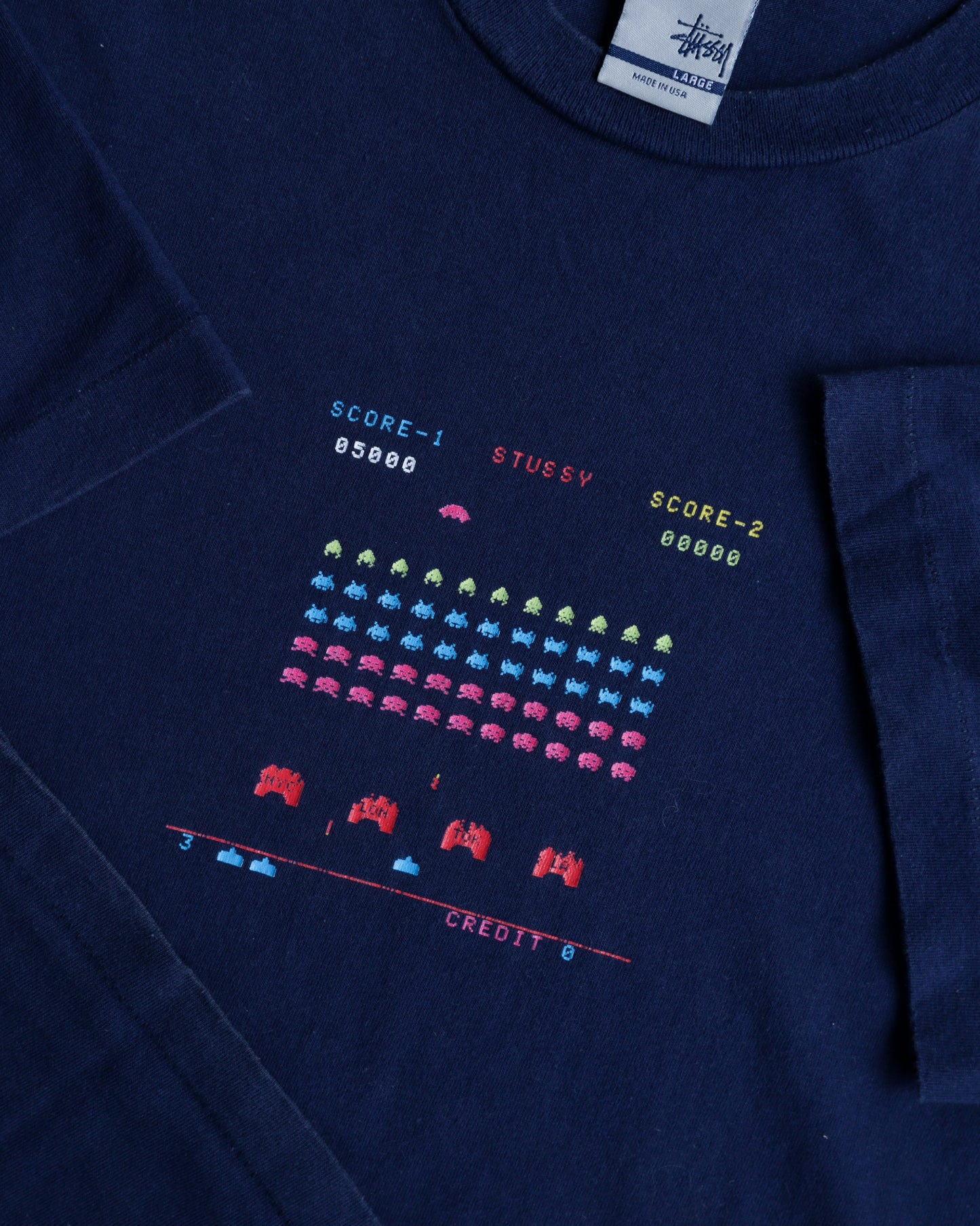 90s Stussy Arcade Tee - L