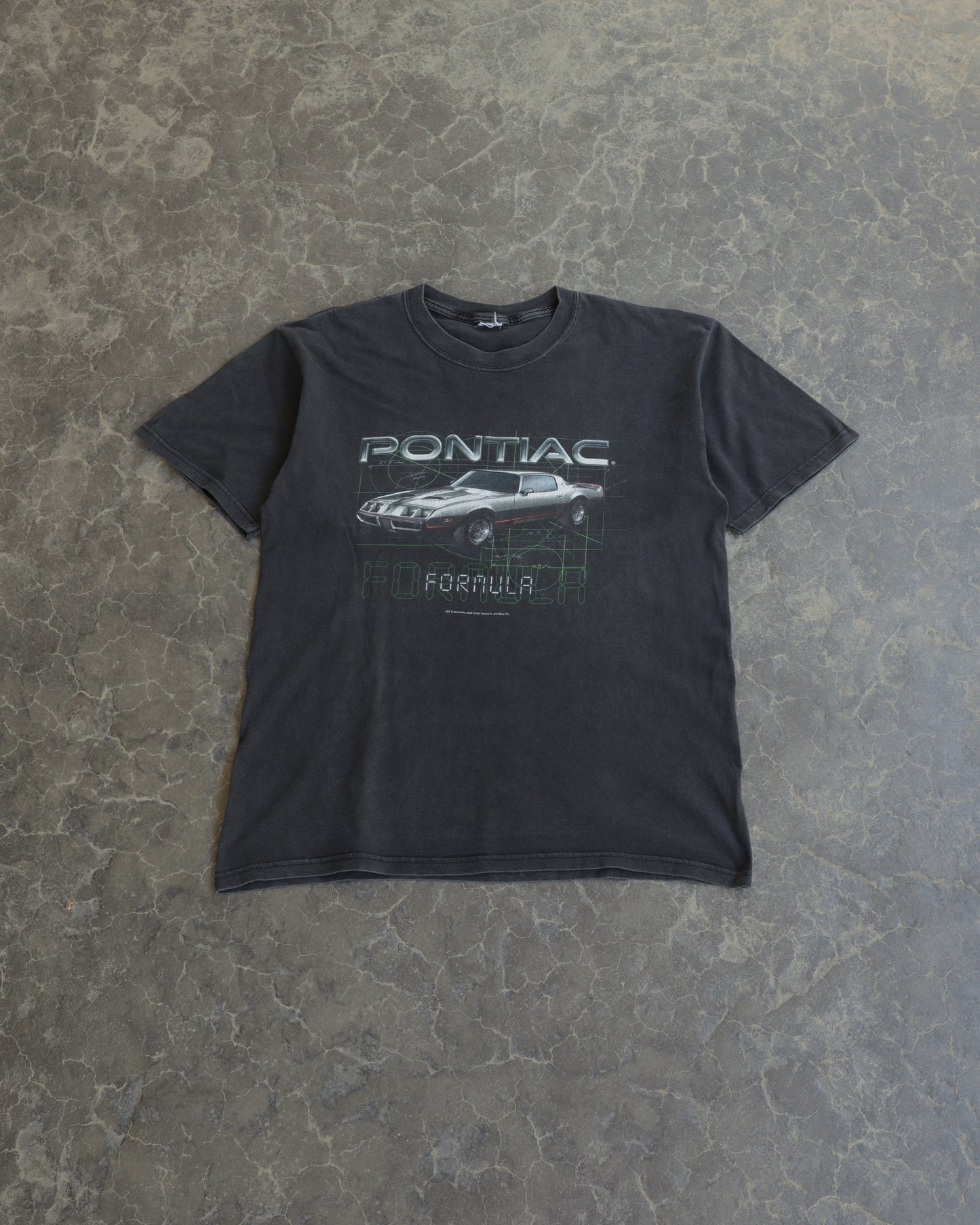 00s Pontiac Faded Black Tee - L