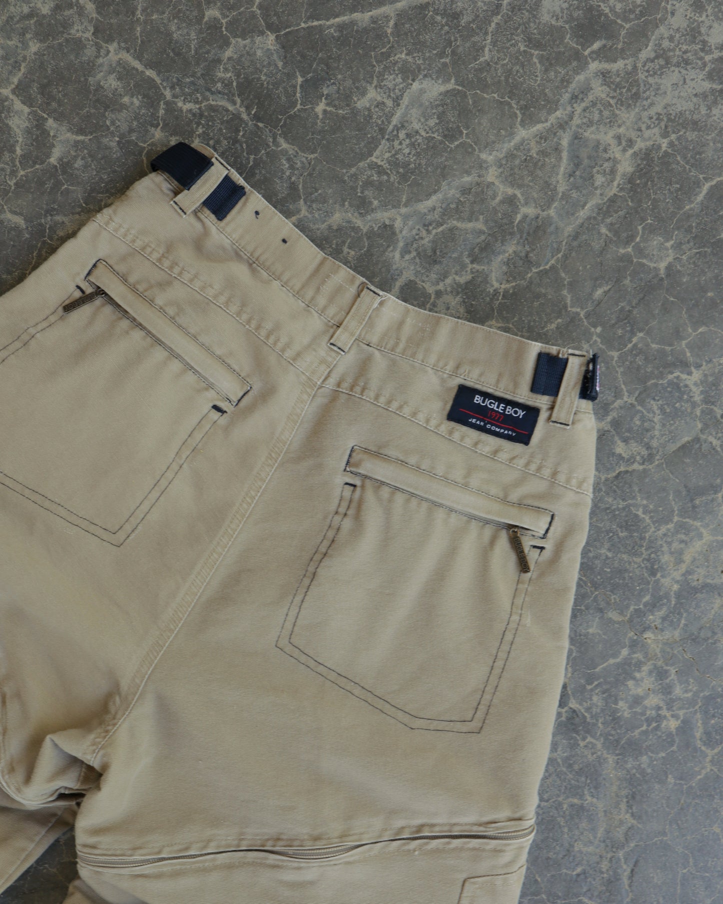 00s Bugle Boy Convertible Tan Pants - 32 x 30