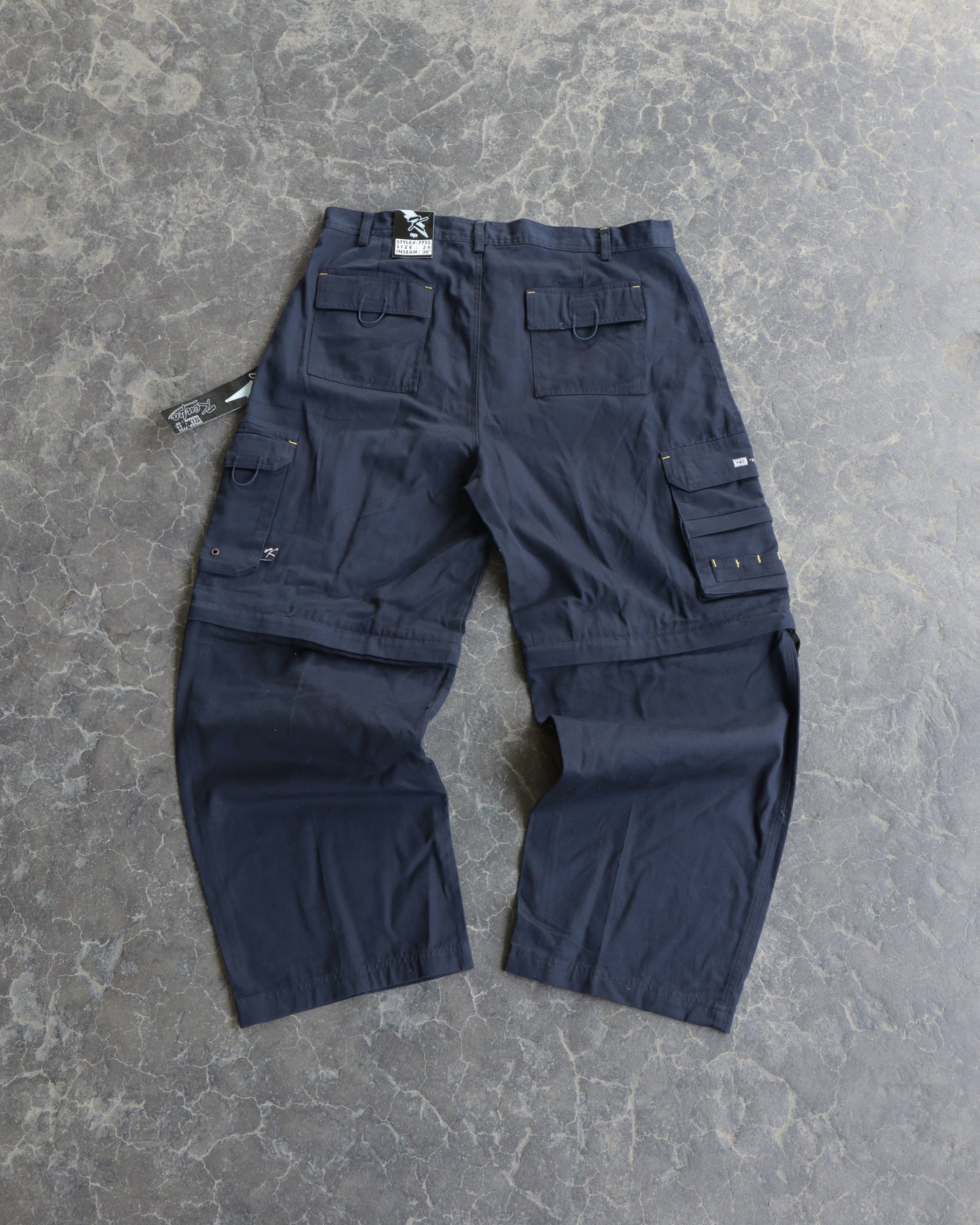 00s Deadstock Kenpo Navy Pants - 36 x 30