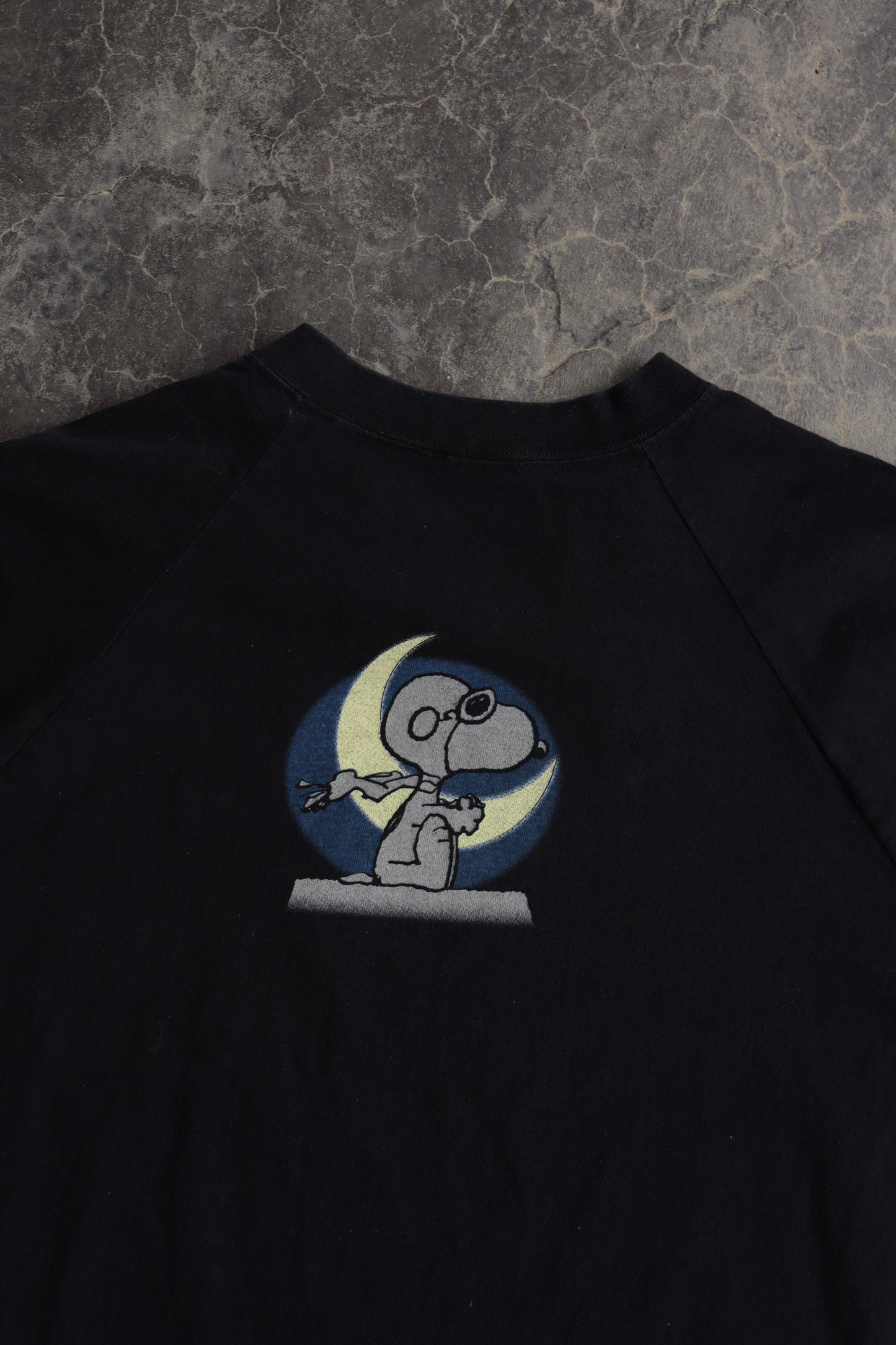 80s Snoopy Ace of Hearts Chopped Shirt - L