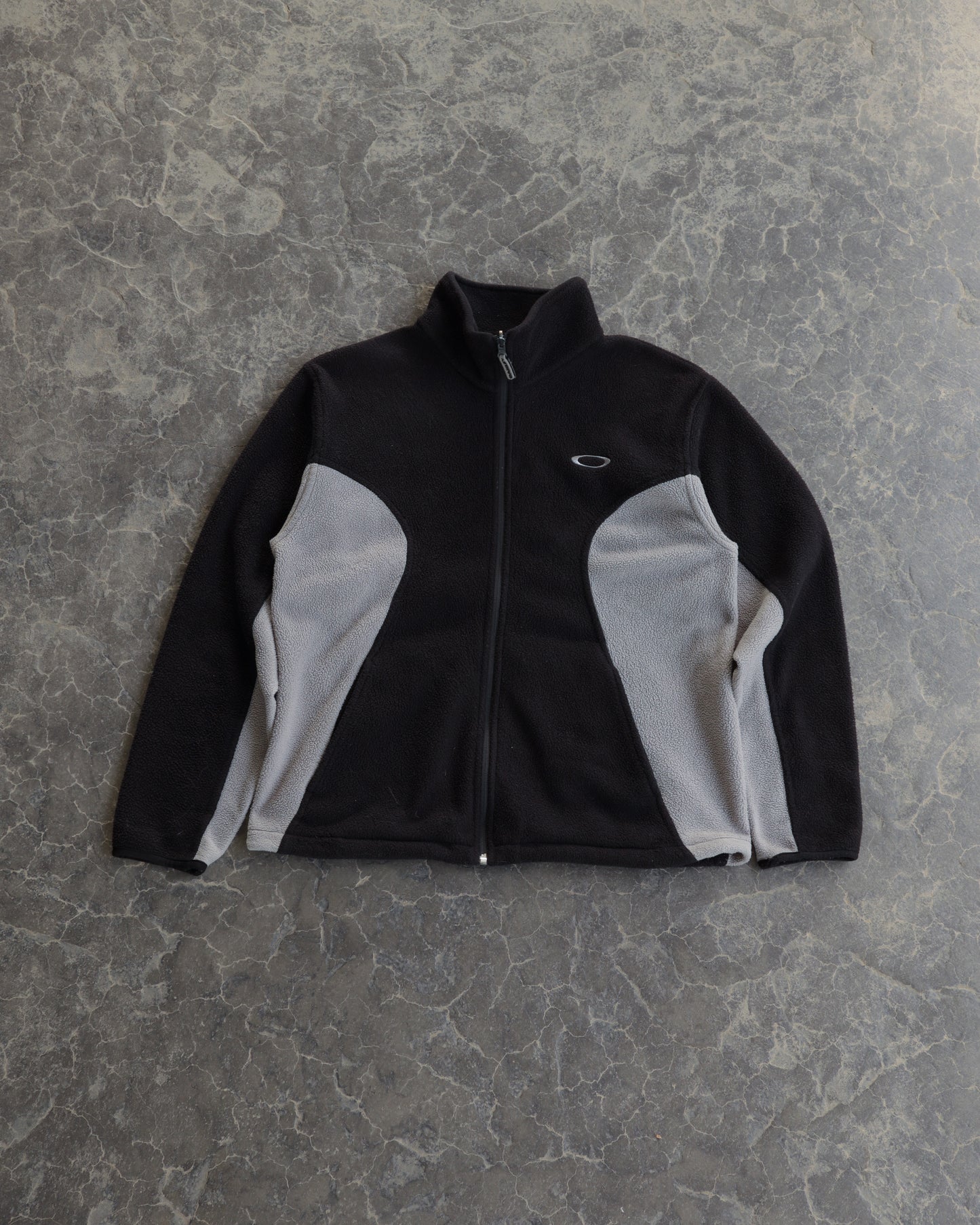 90s Oakley Two Tone Fleece Full Zip Sweatshirt - M/L