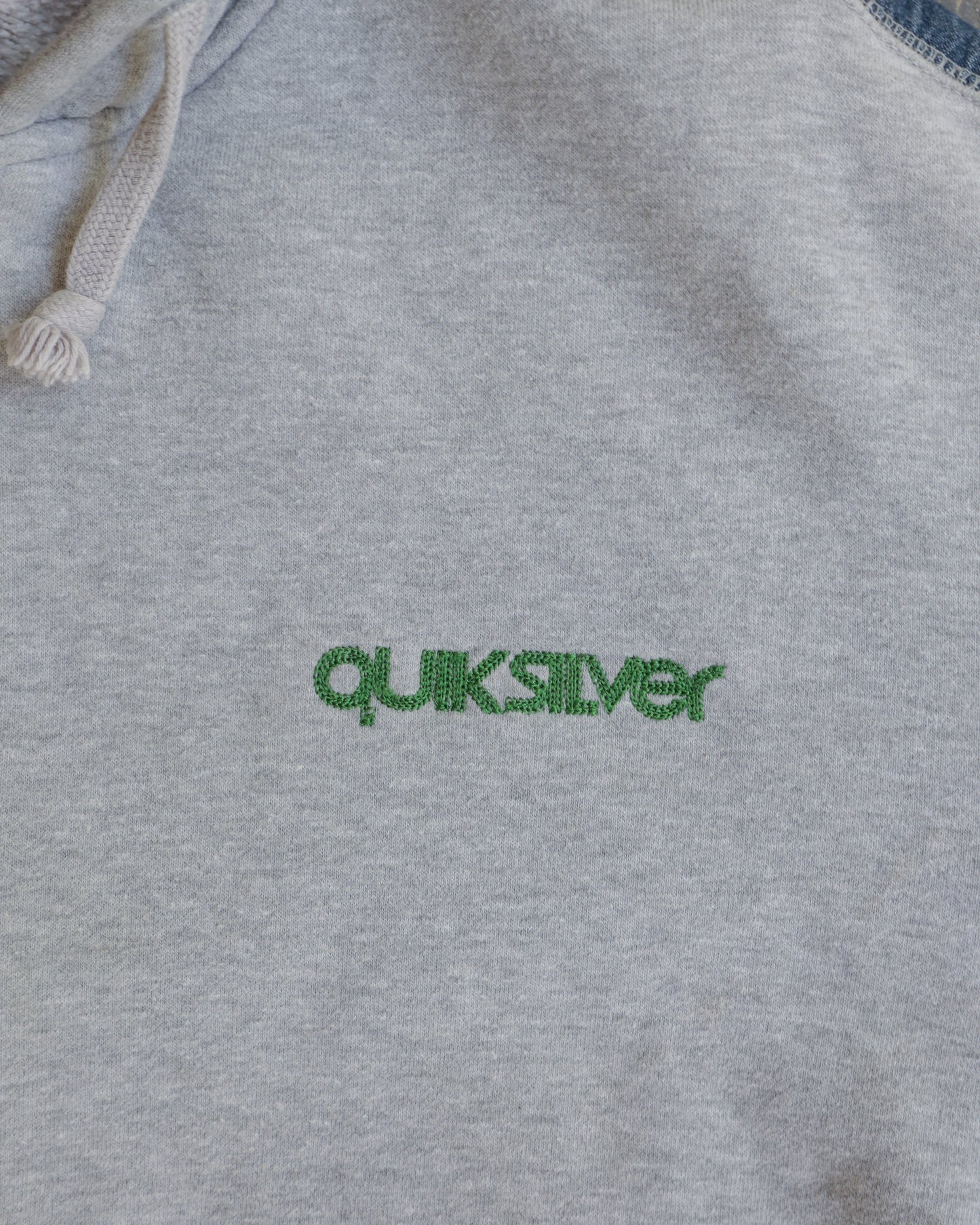 00s Quiksilver Full Zip Grey Hoodie - XL
