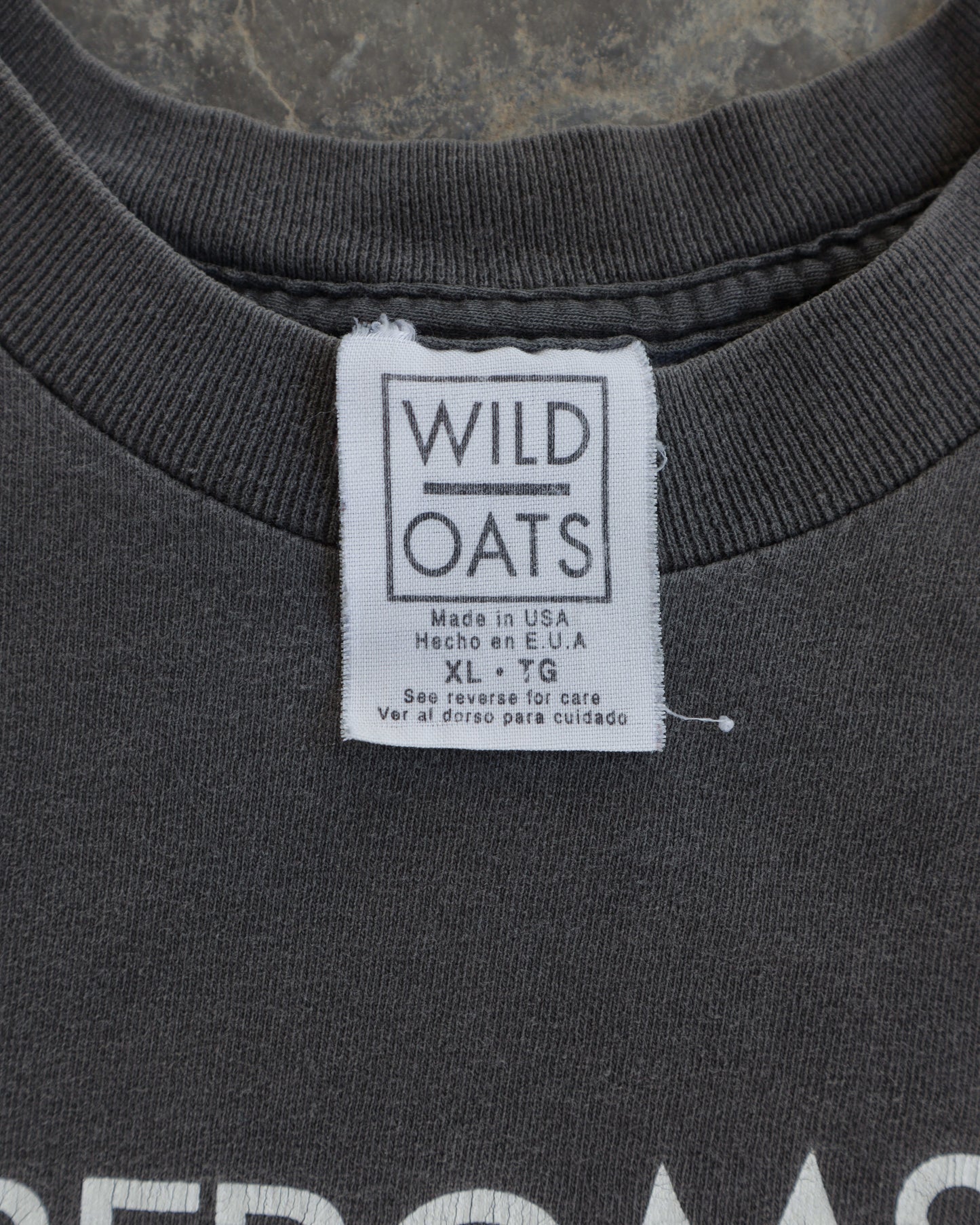 90s Far From Sober Faded Black Tee - L