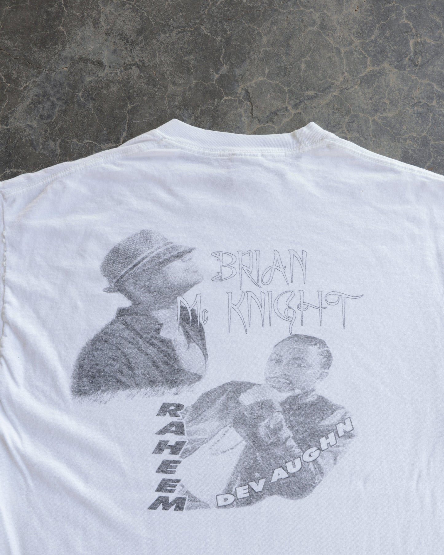90s New Edition, Brian McKnight, Raheem White Tee - XL