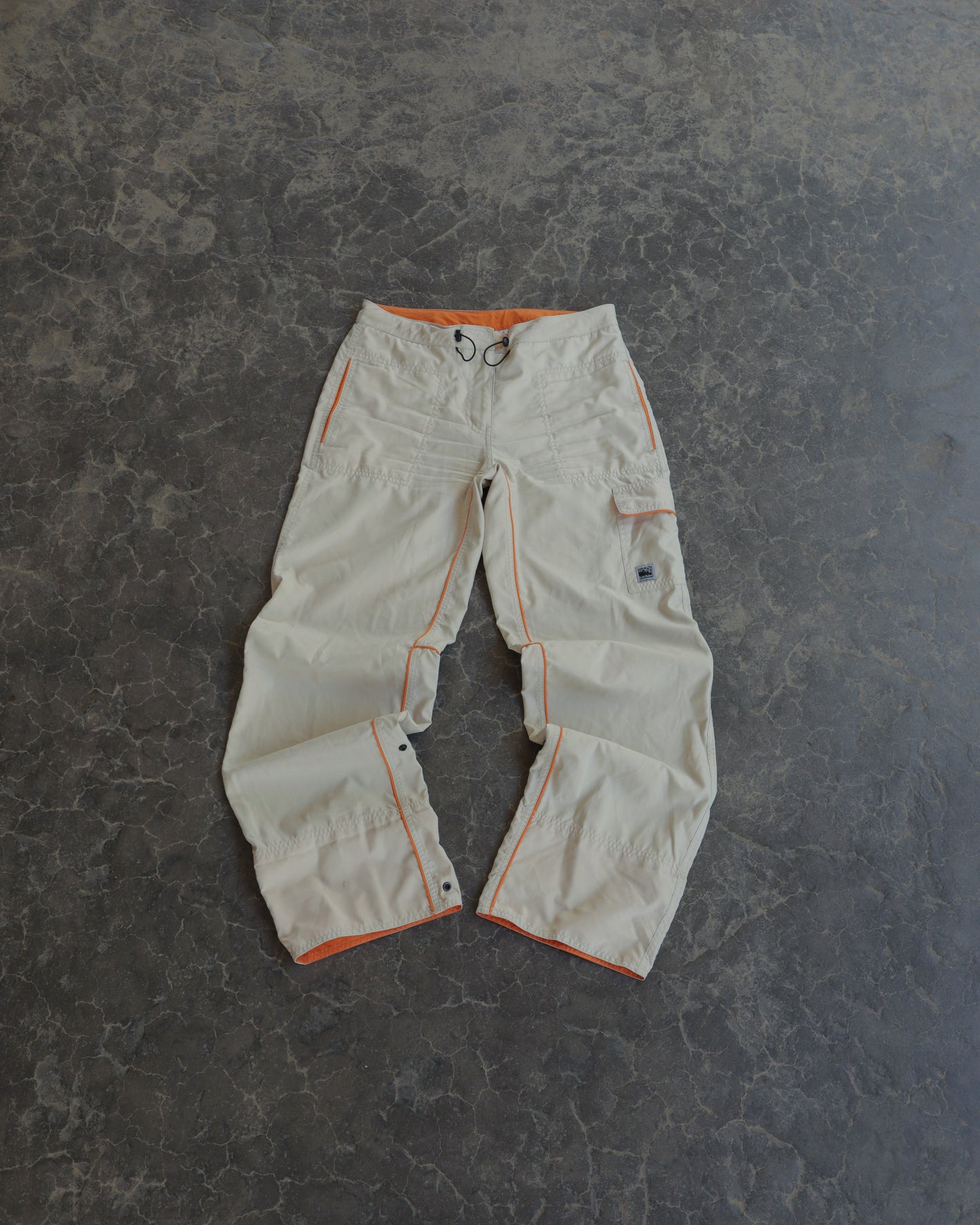 00s Quiksilver Cream Nylon Pants - 30