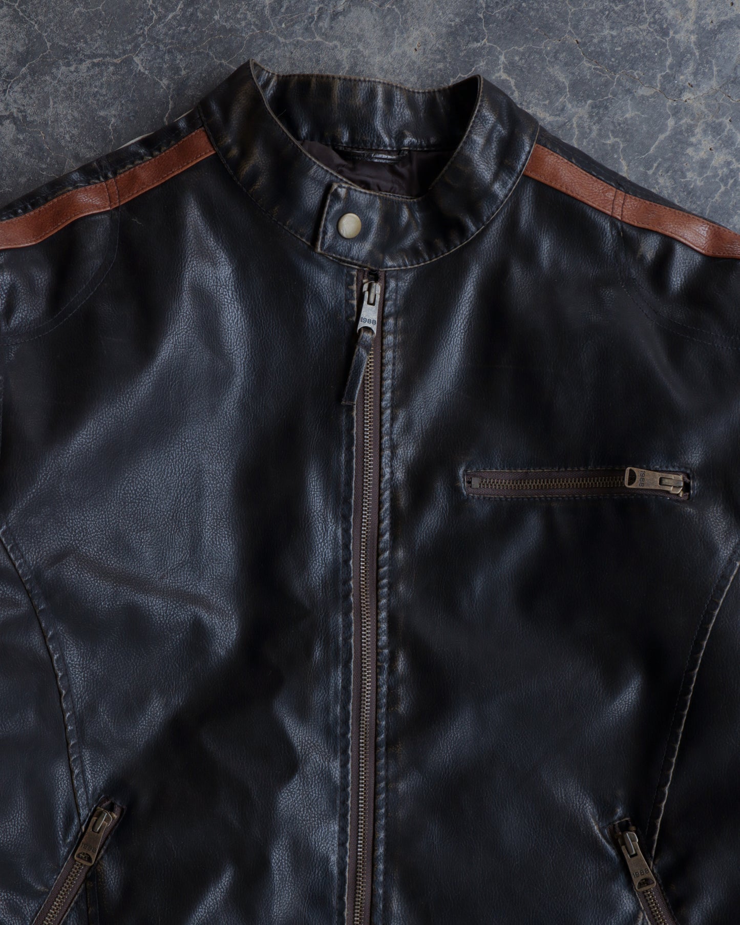 00s Arizona Leather Moto Jacket - L