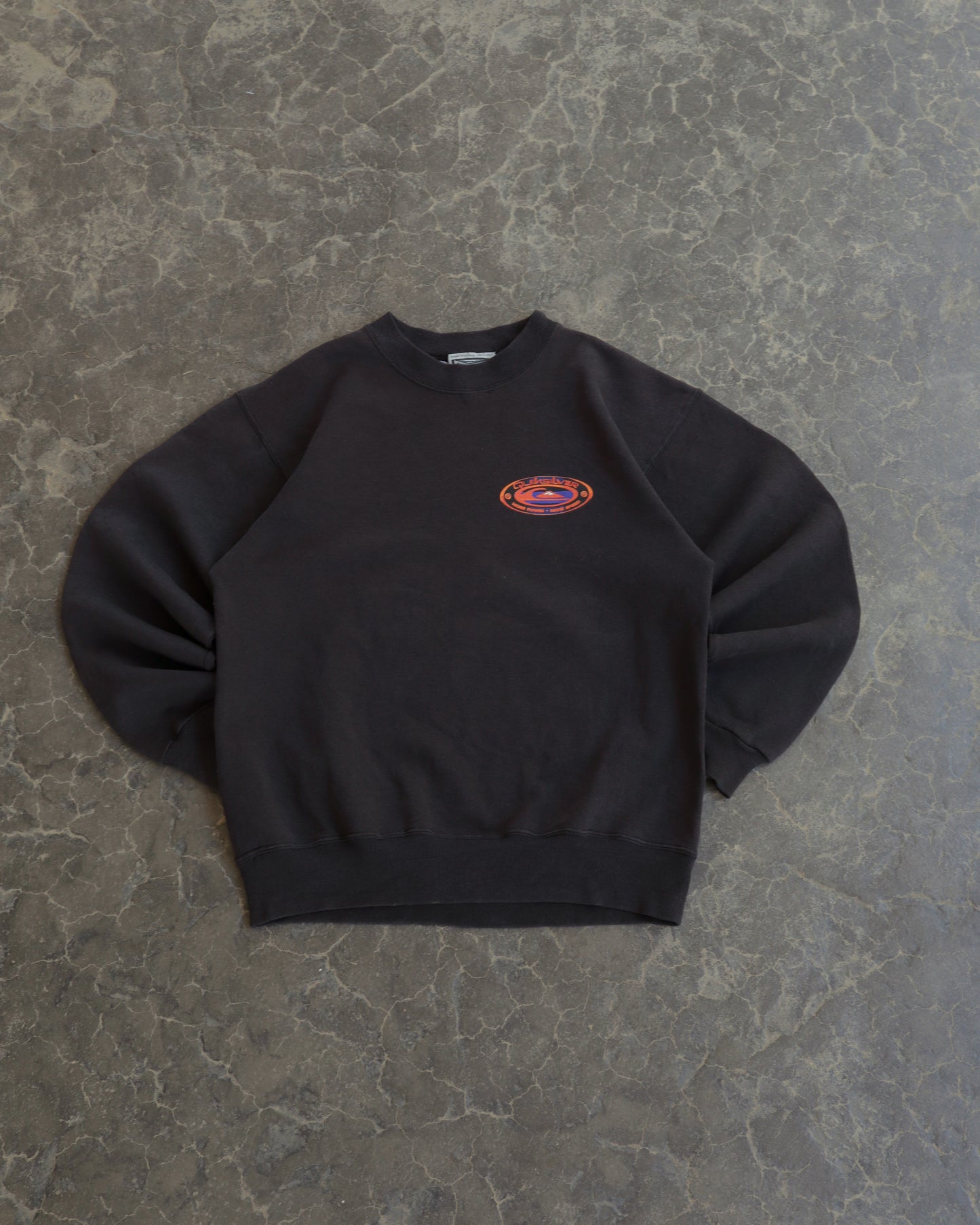 90s Quiksilver More Speed More Power Crewneck Sweatshrt - M