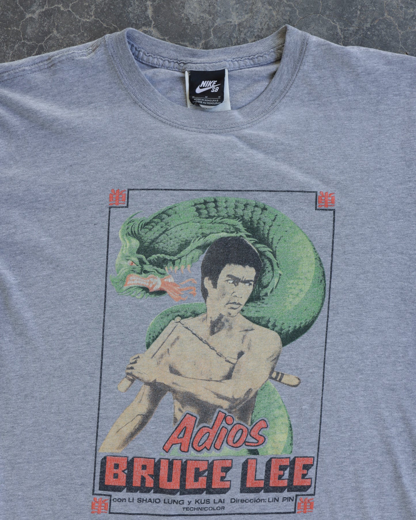 00s Bruce Lee Nike SB Paul Rodriguez Gray Tee - M