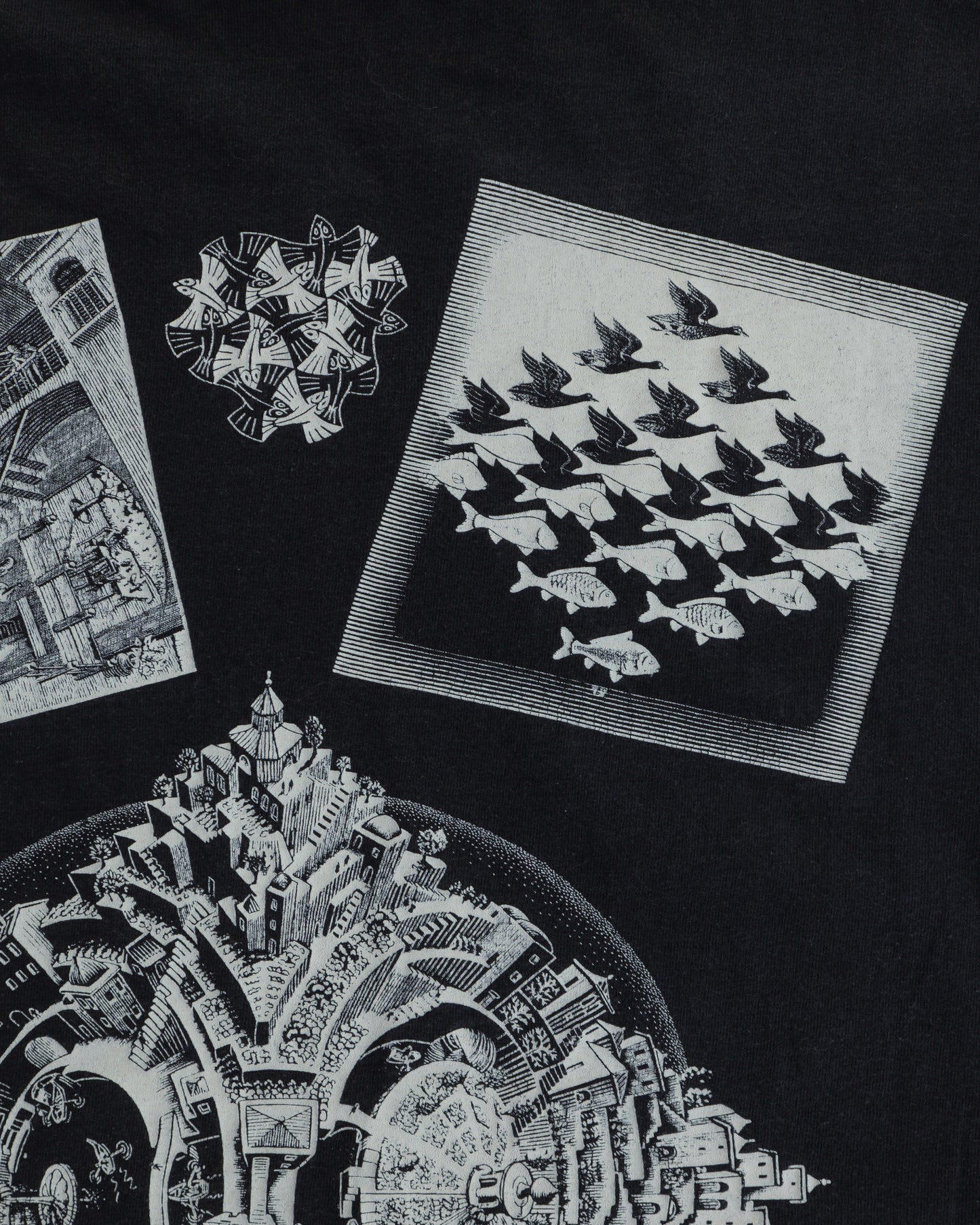 90s MC Escher AoP Tee - L