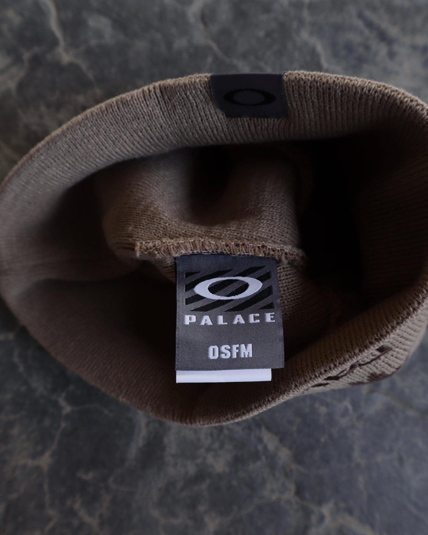 Modern Deadstock Oakley Palace Sand/Brown Beanie - OS