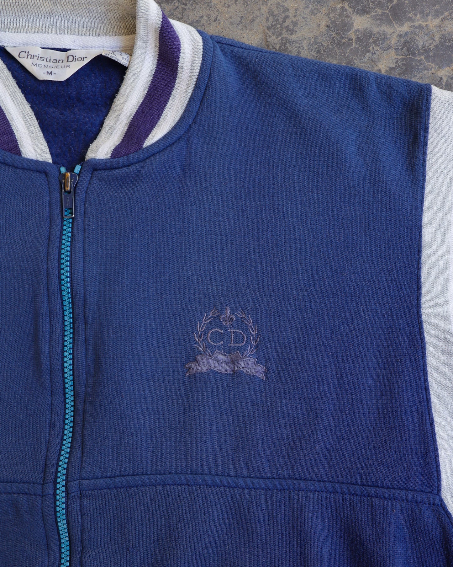 90s Christian Dior Full Zip Sweatshirt- M