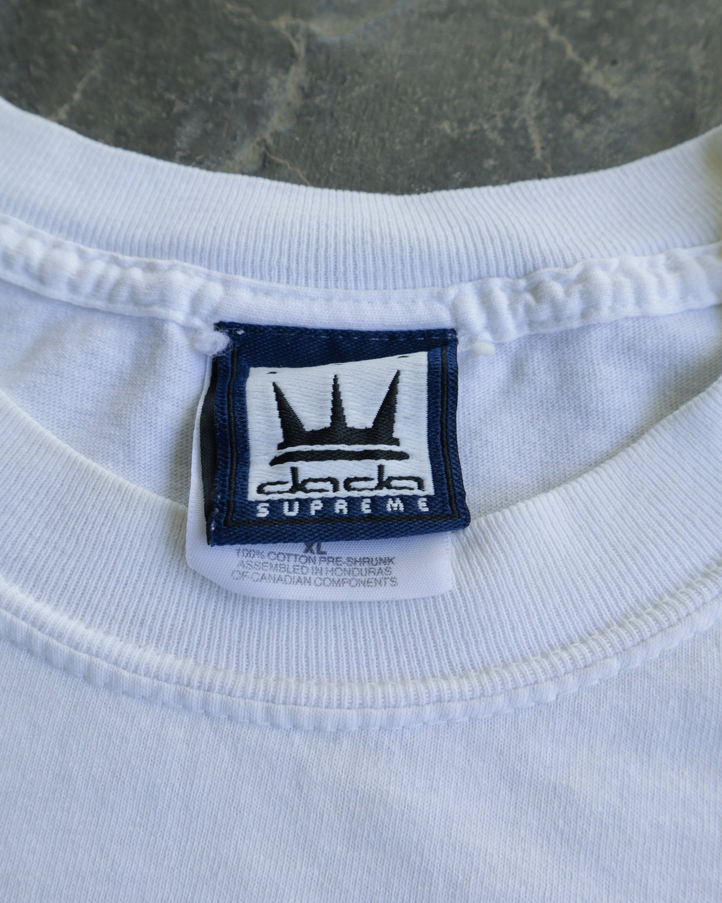 00s Dada Supreme Motorcycle White Tee - XL
