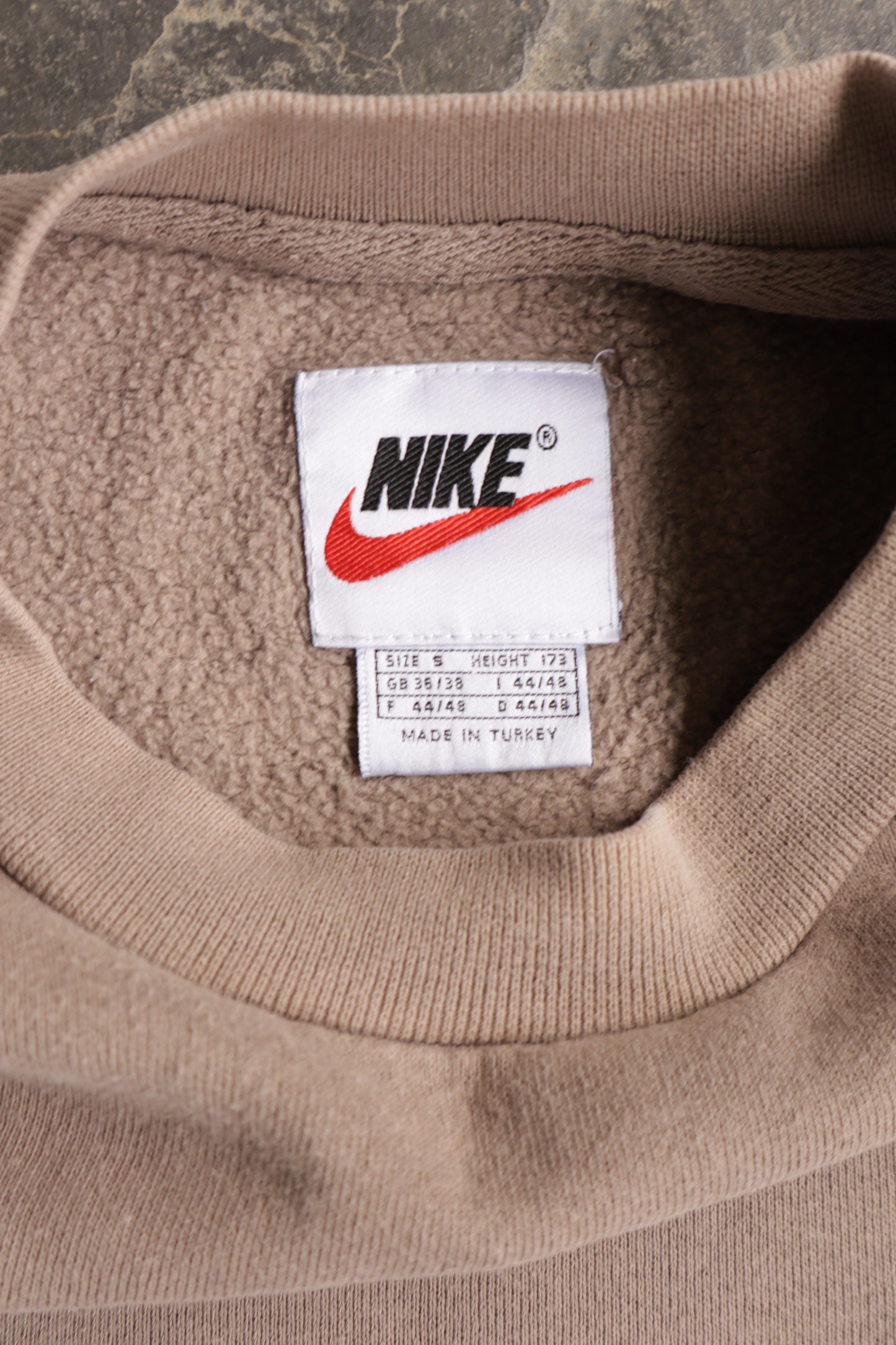 90s Nike Beige Long Sleeve Shirt - S/M