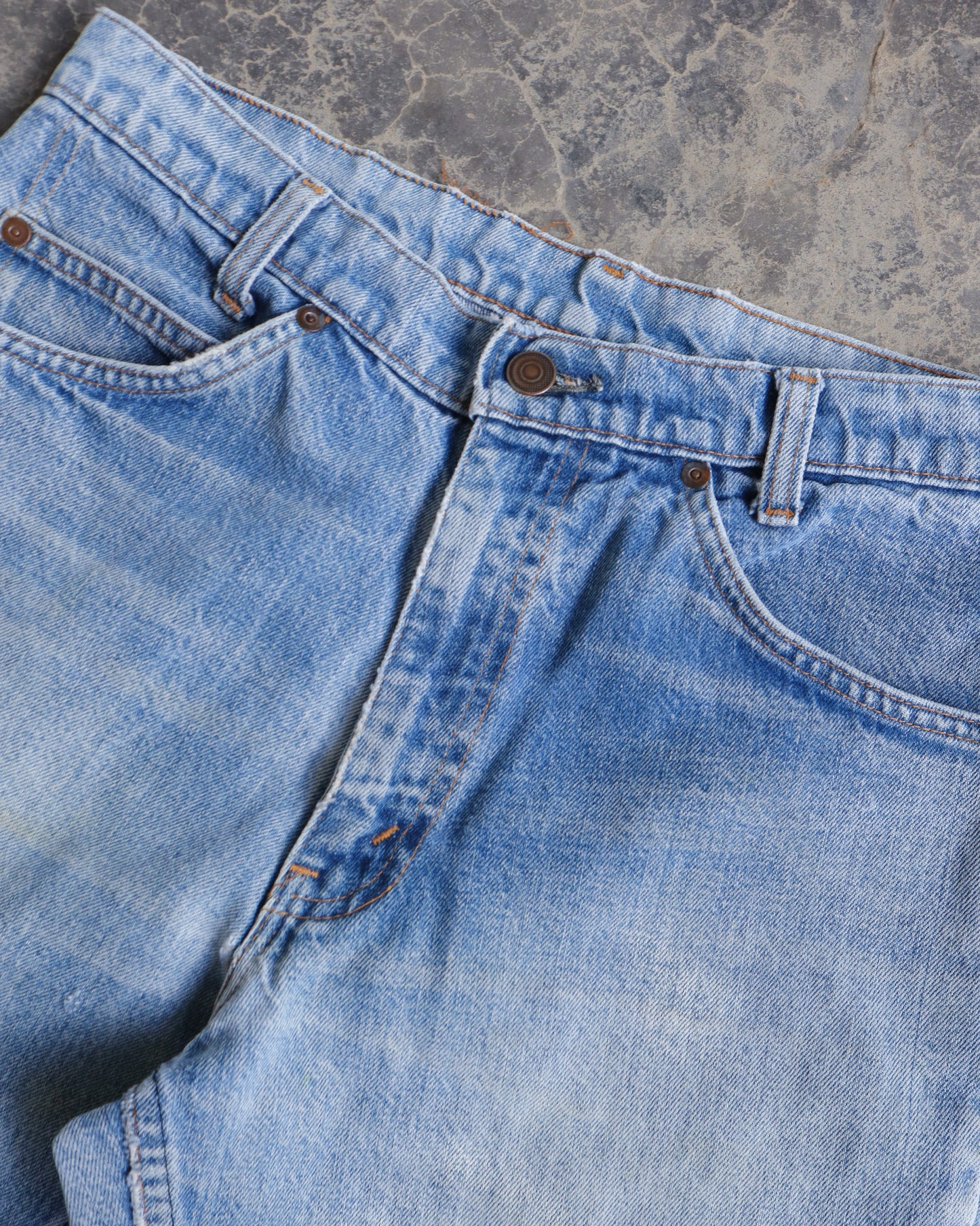70s Light Wash Denim Pants - 34 x 29