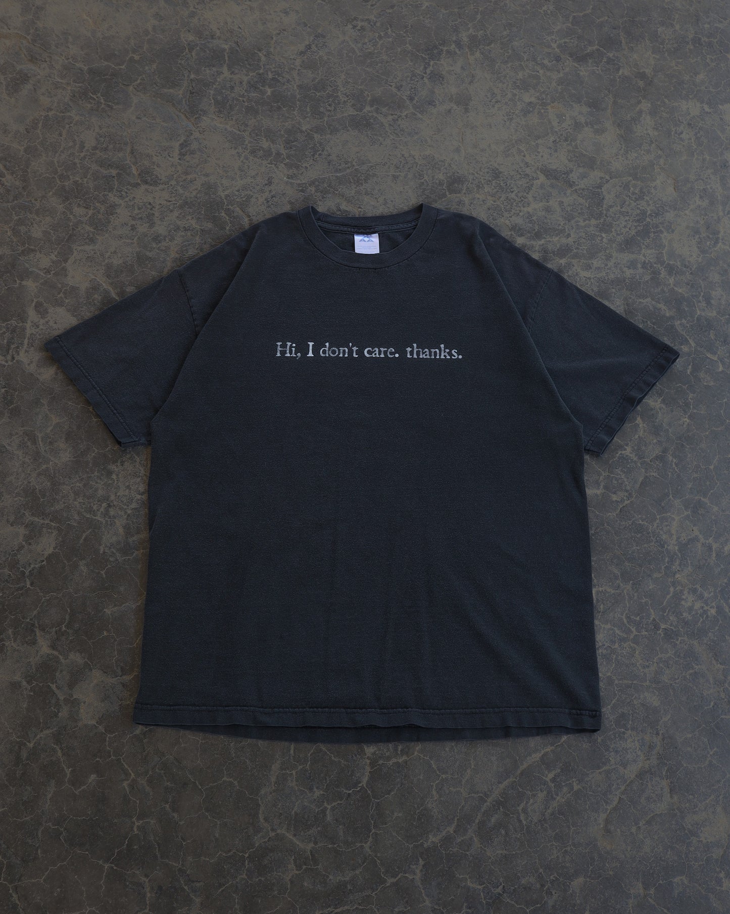 90s Hi, I Don't Care Quote Tee - XL